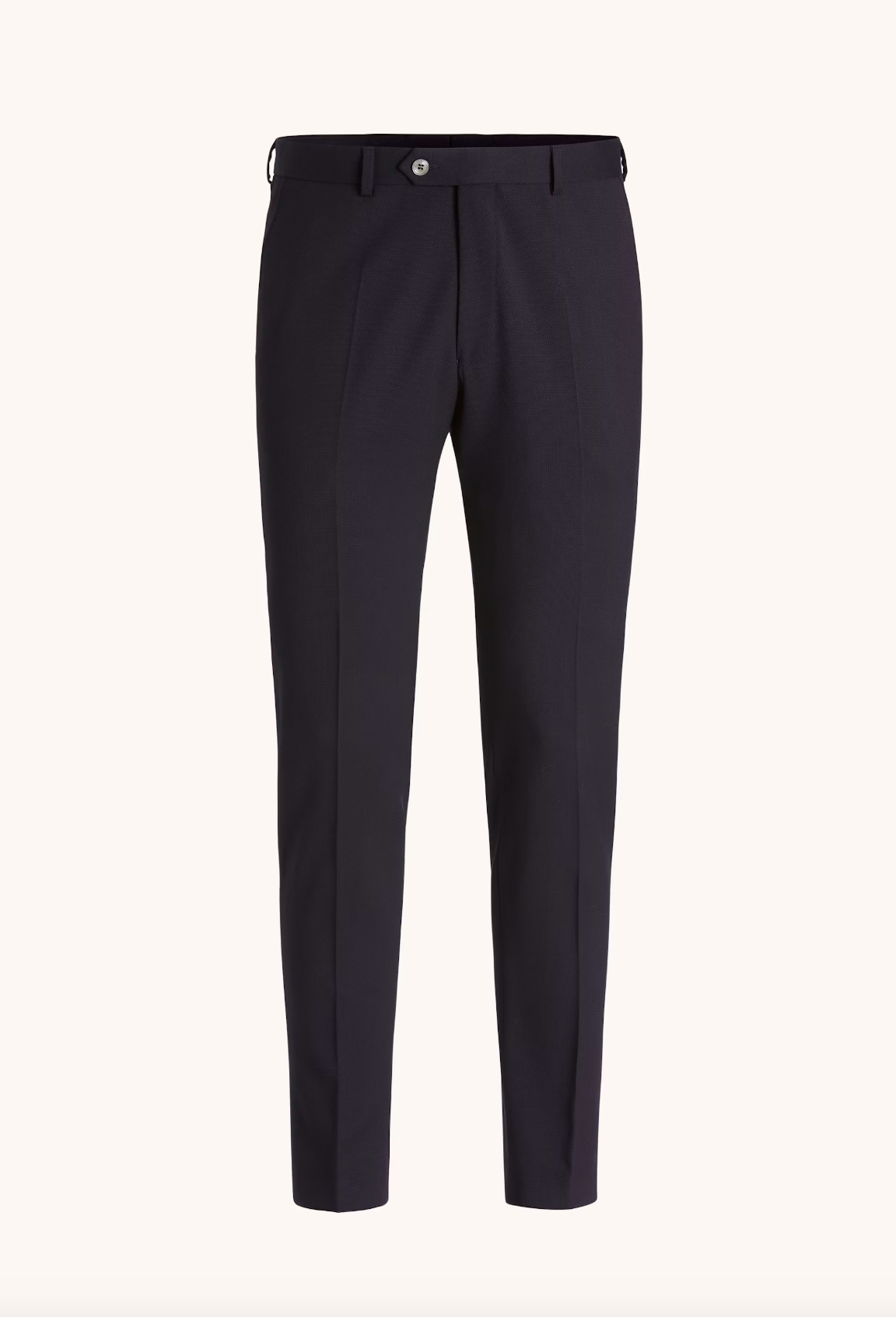 DENZ SLIM FIT BUKSER - WOOL NAVY