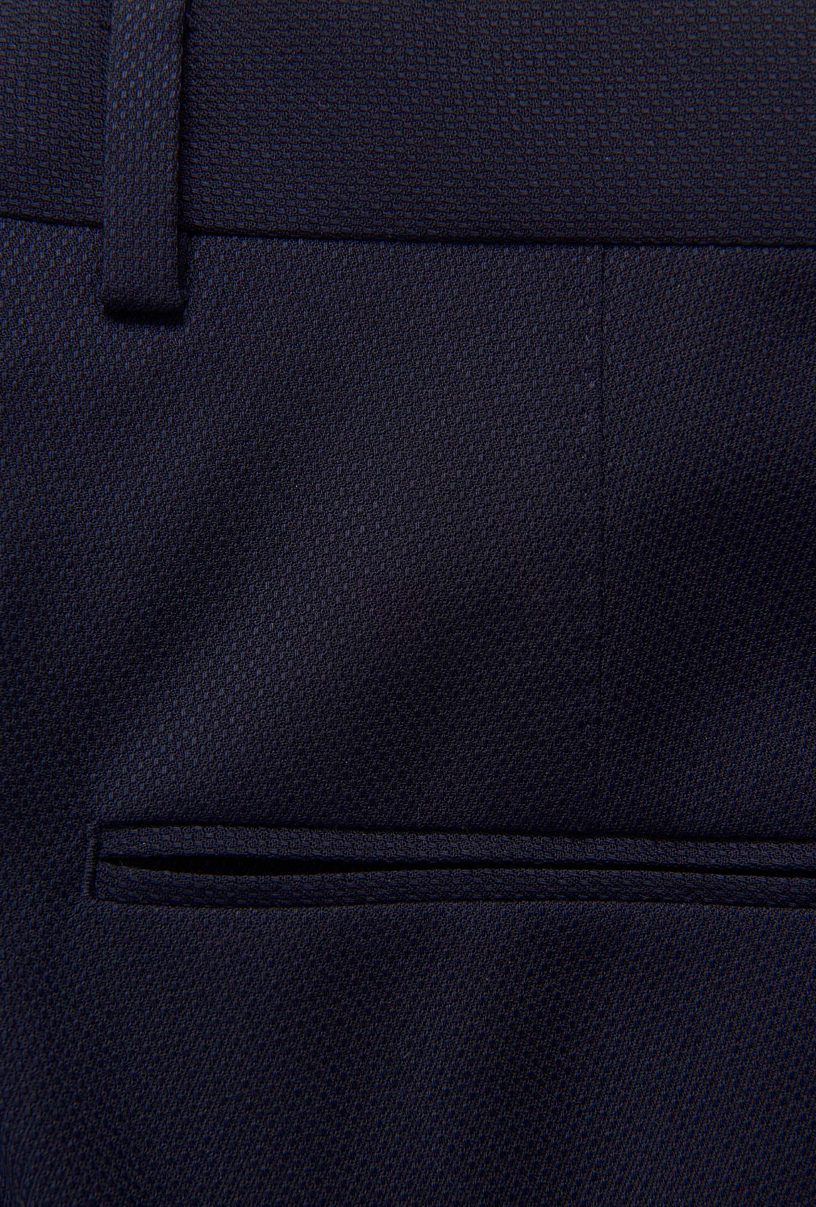 DENZ SLIM FIT BUKSER - WOOL NAVY