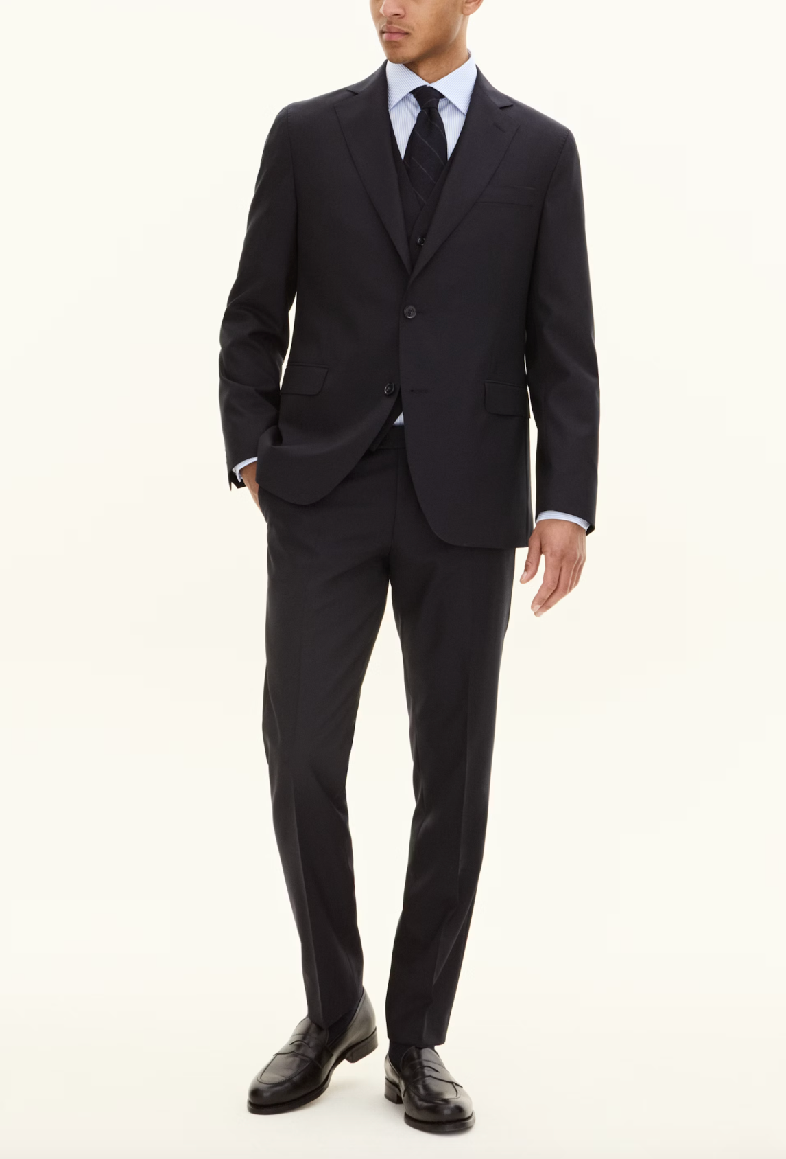 FOGERTY BLAZER - REGULAR 120' WOOL NAVY