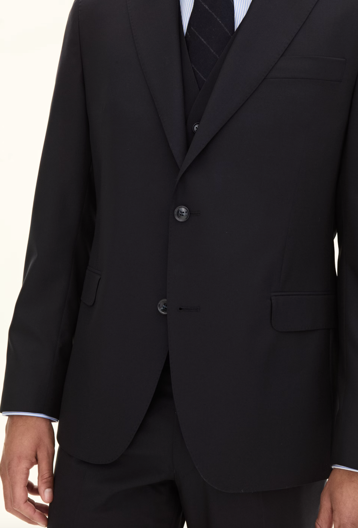 FOGERTY BLAZER - REGULAR 120' WOOL NAVY