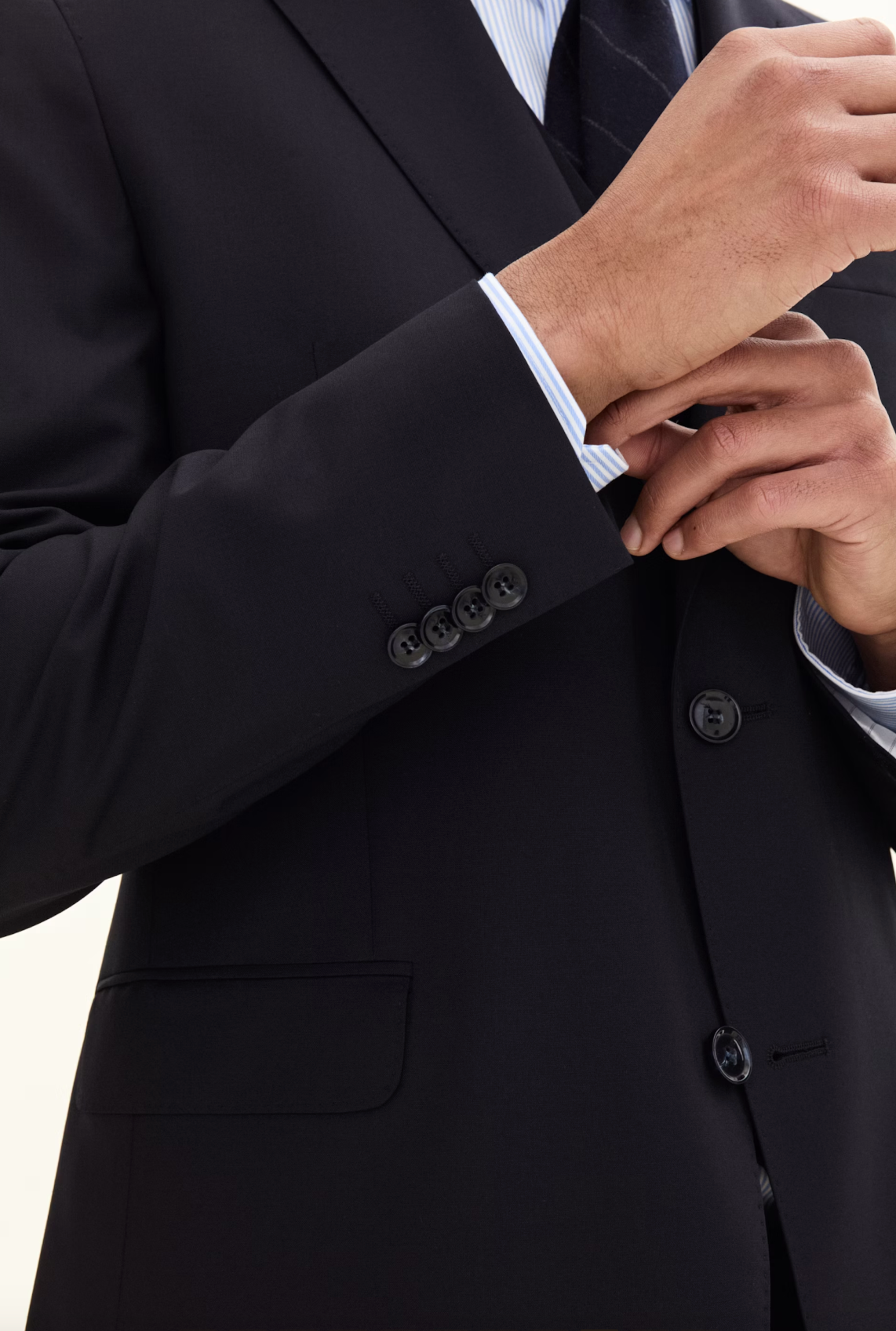 FOGERTY BLAZER - REGULAR 120' WOOL NAVY