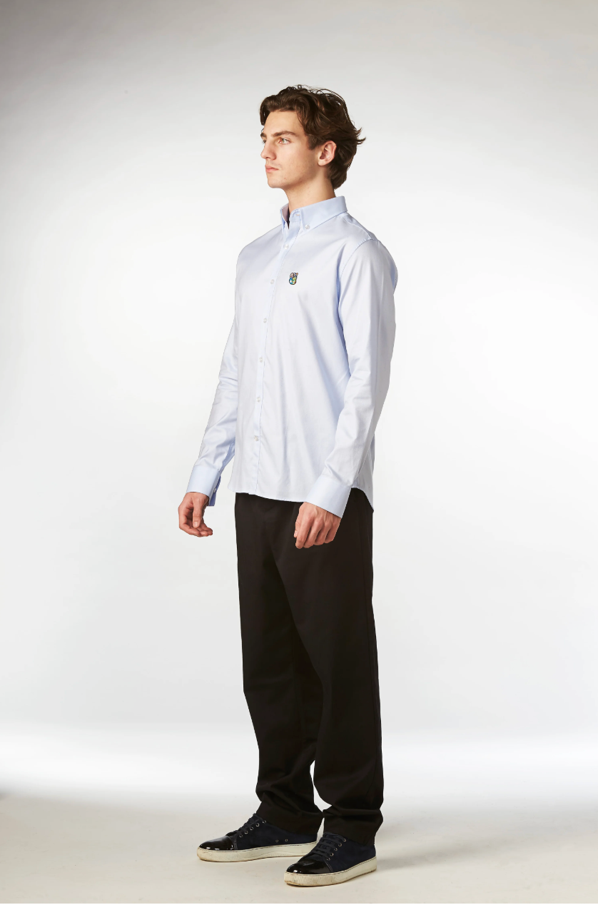 TEDDY OXFORD SKJORTE BLÅ