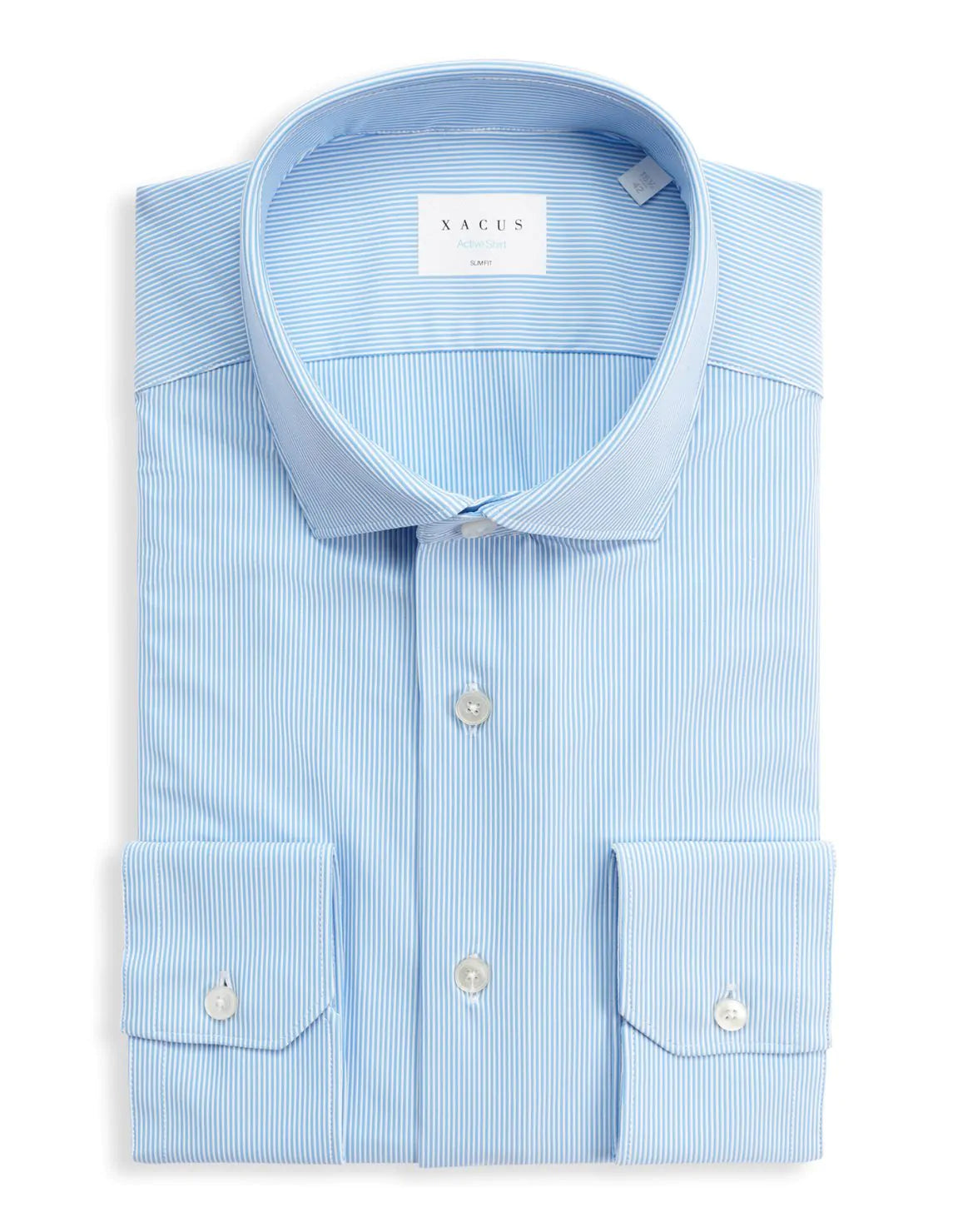 ACTIVE SHIRT - LIGHT BLUE TWILL STRIPE