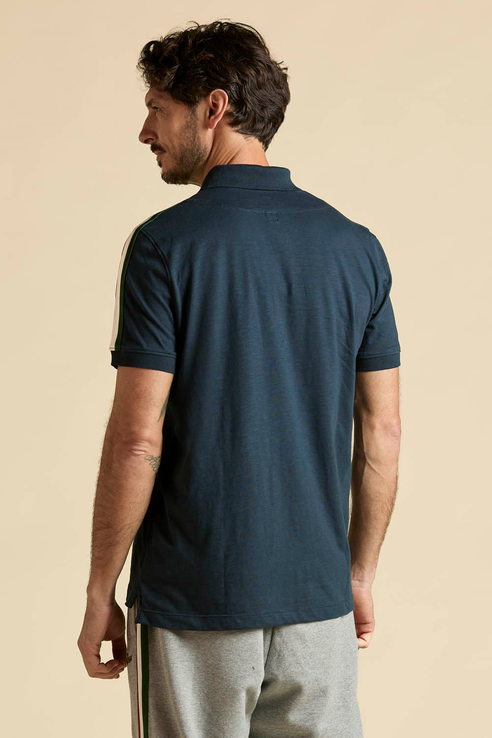 TRICOLORE MANICA POLO