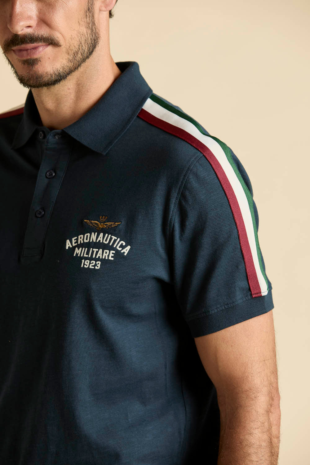 TRICOLORE MANICA POLO