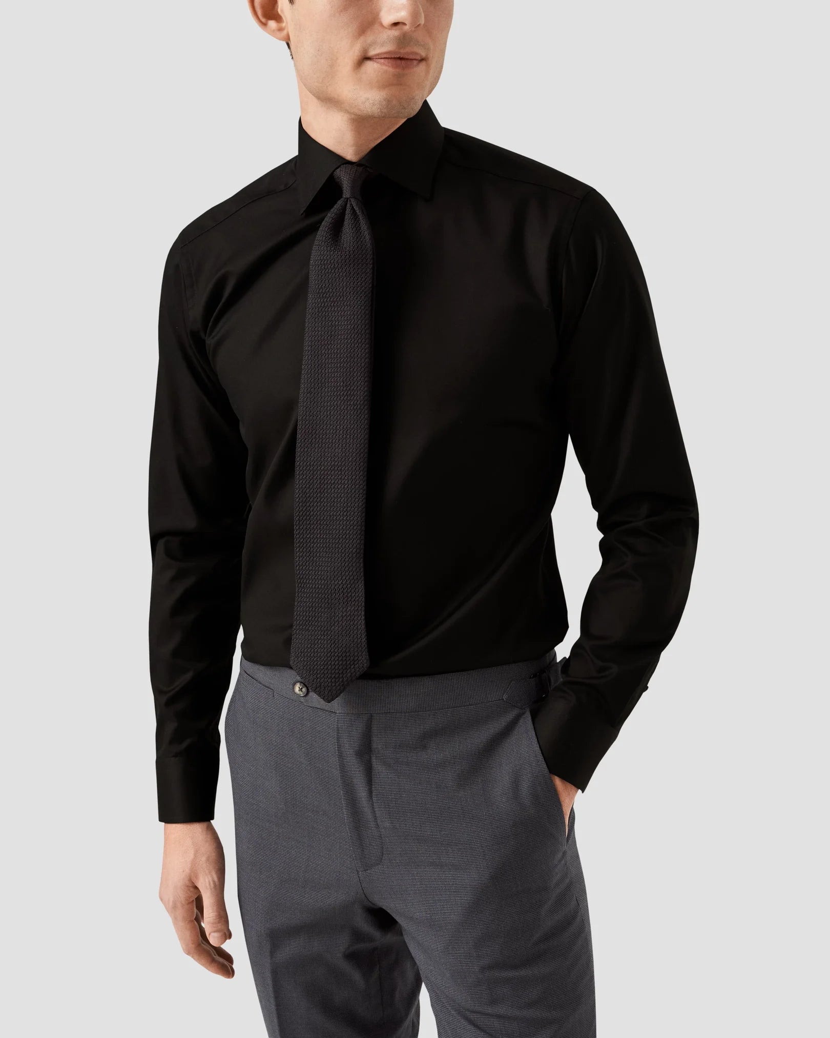 SIGNATURE TWILL SHIRT / SLIM FIT / CUT AWAY FLIP