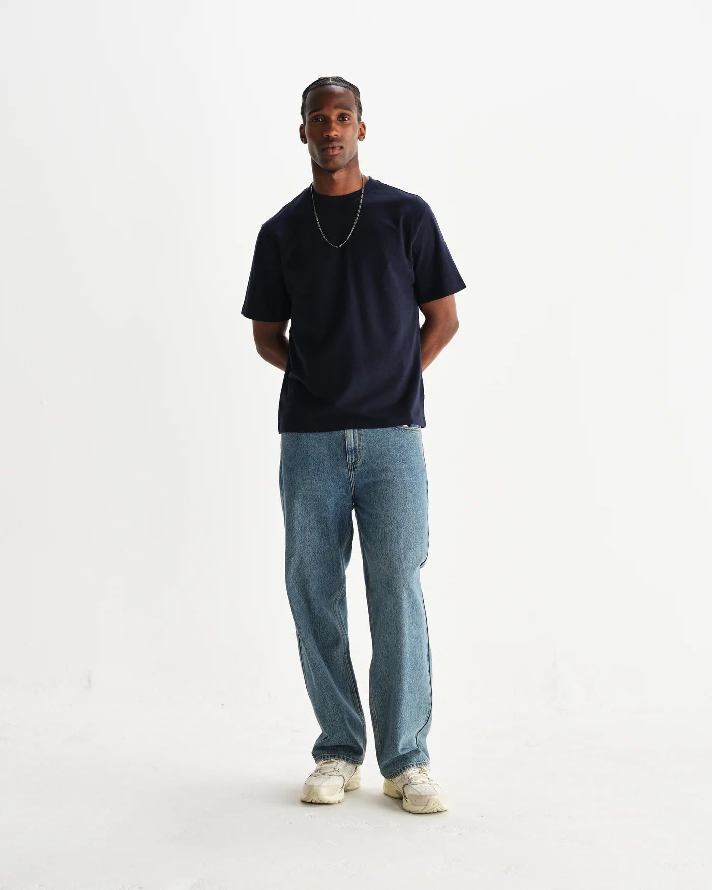 DEAN SS ORGANIC TEE - NAVY