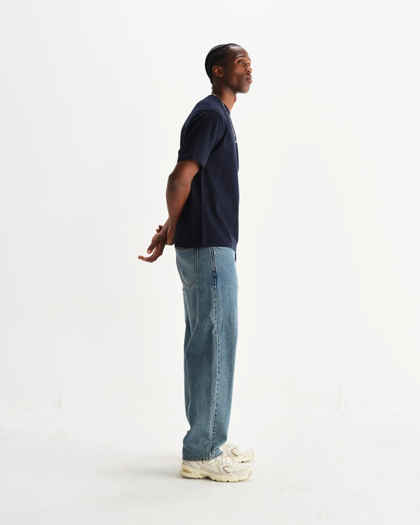 DEAN SS ORGANIC TEE - NAVY