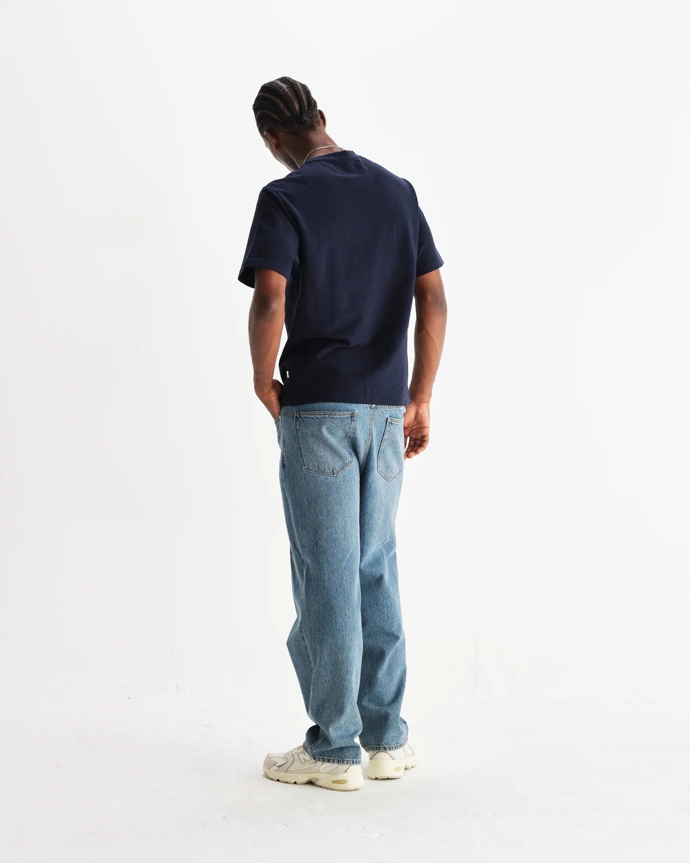 DEAN SS ORGANIC TEE - NAVY