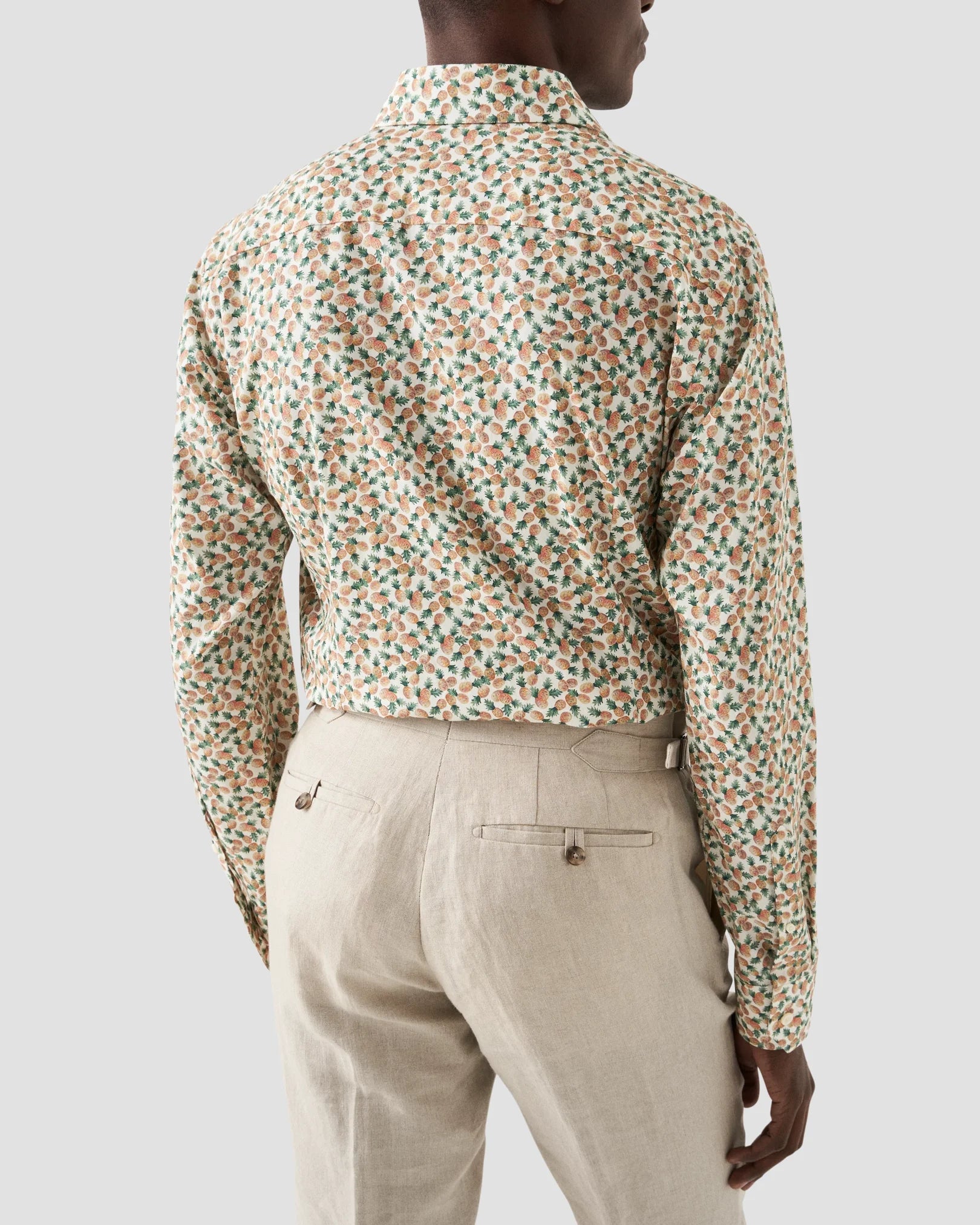 ORANGE PINEAPPLE TENCEL LYOCELL SKJORTE
