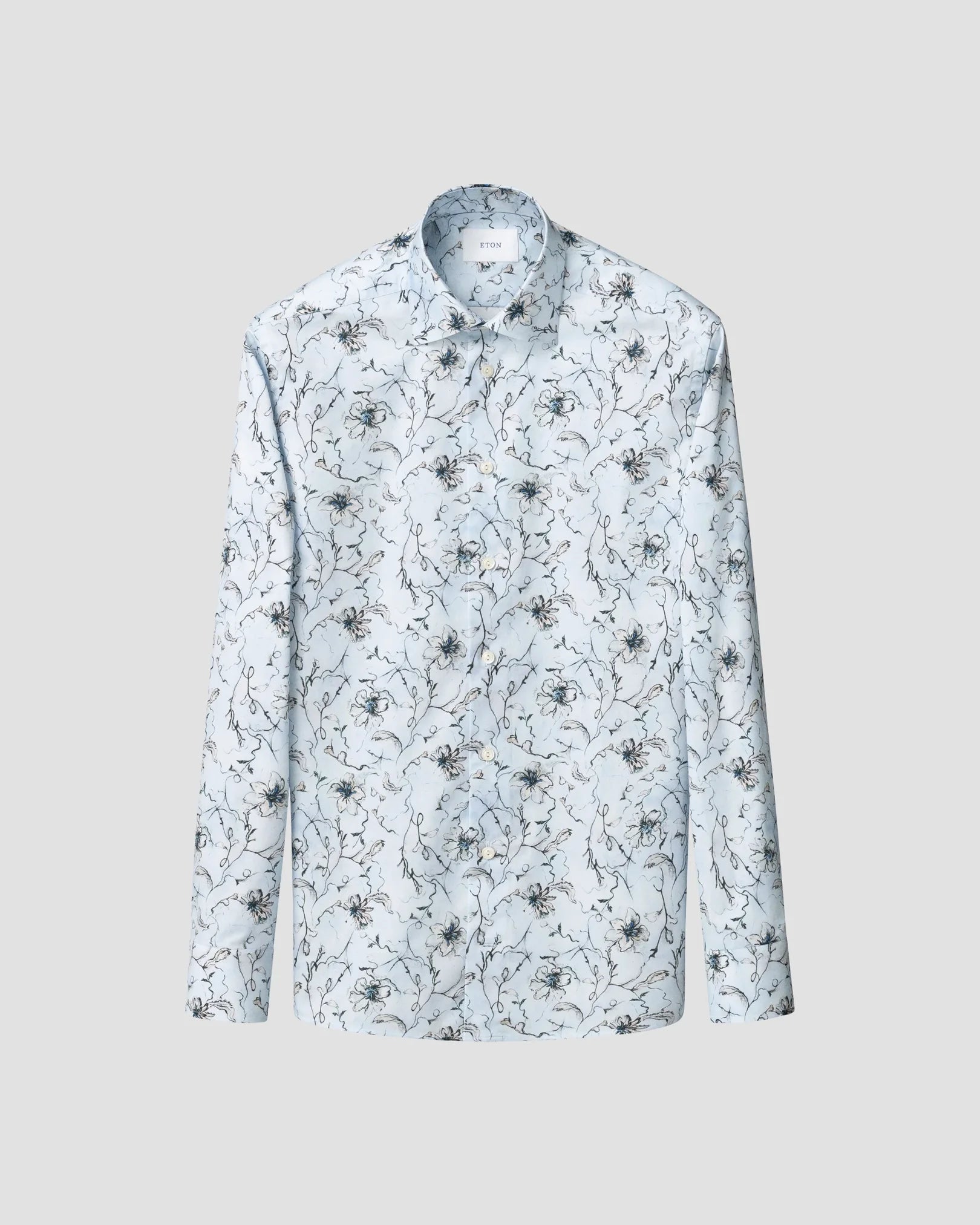 FLORAL SIGNATURE TWILL SKJORTE