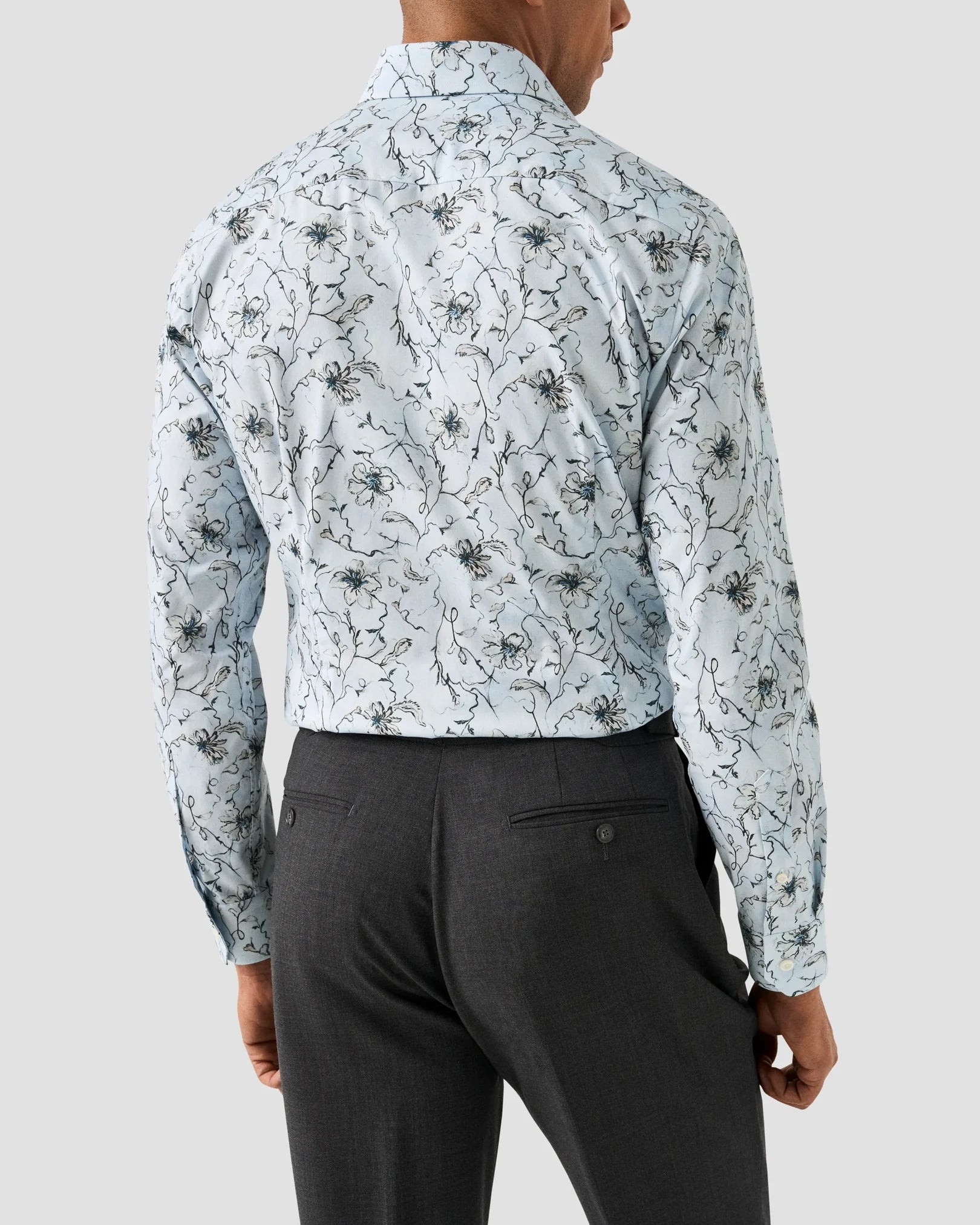 FLORAL SIGNATURE TWILL SKJORTE