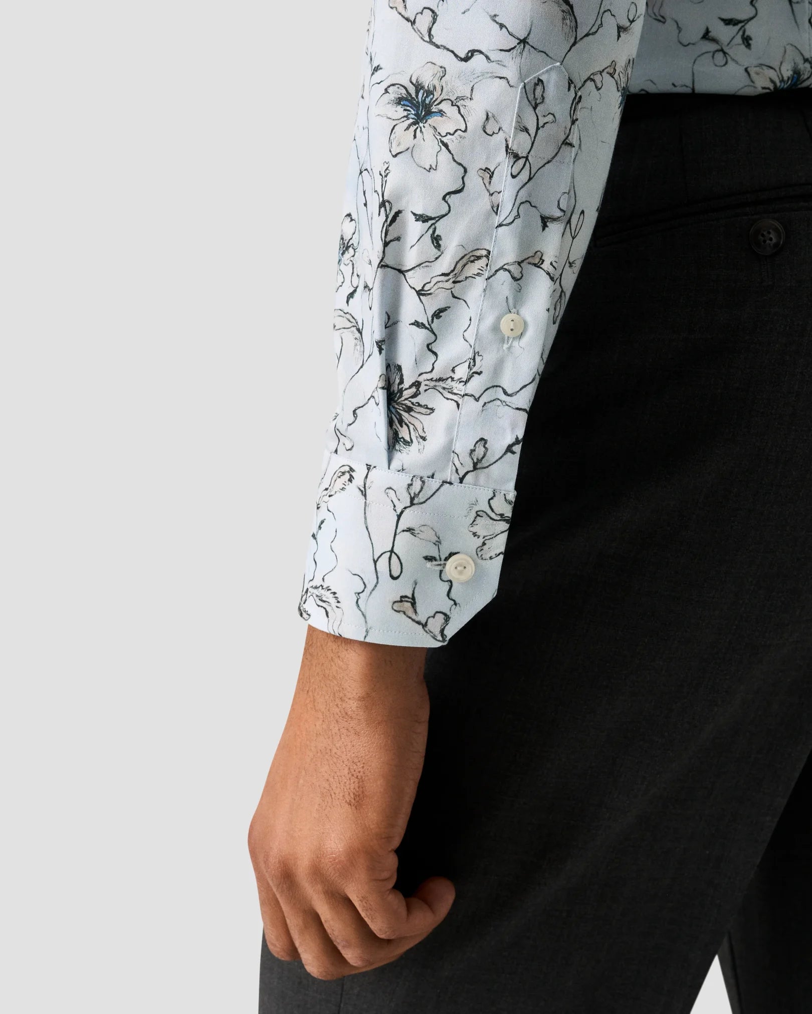 FLORAL SIGNATURE TWILL SKJORTE