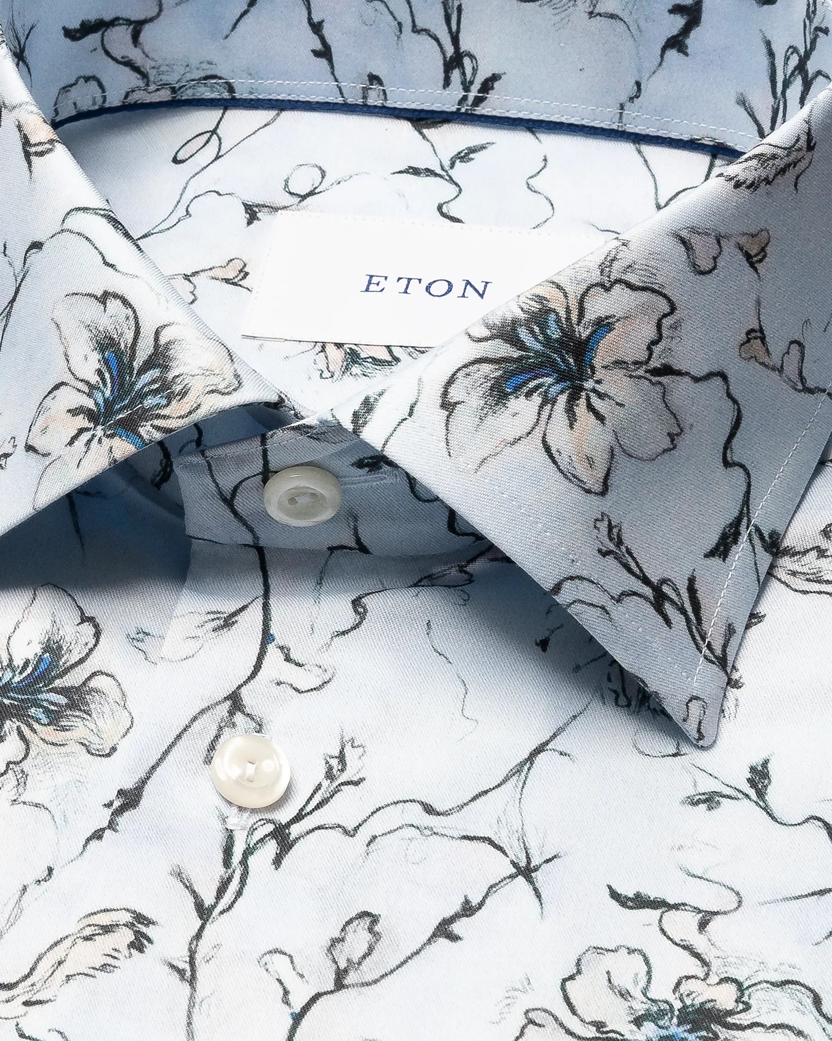 FLORAL SIGNATURE TWILL SKJORTE