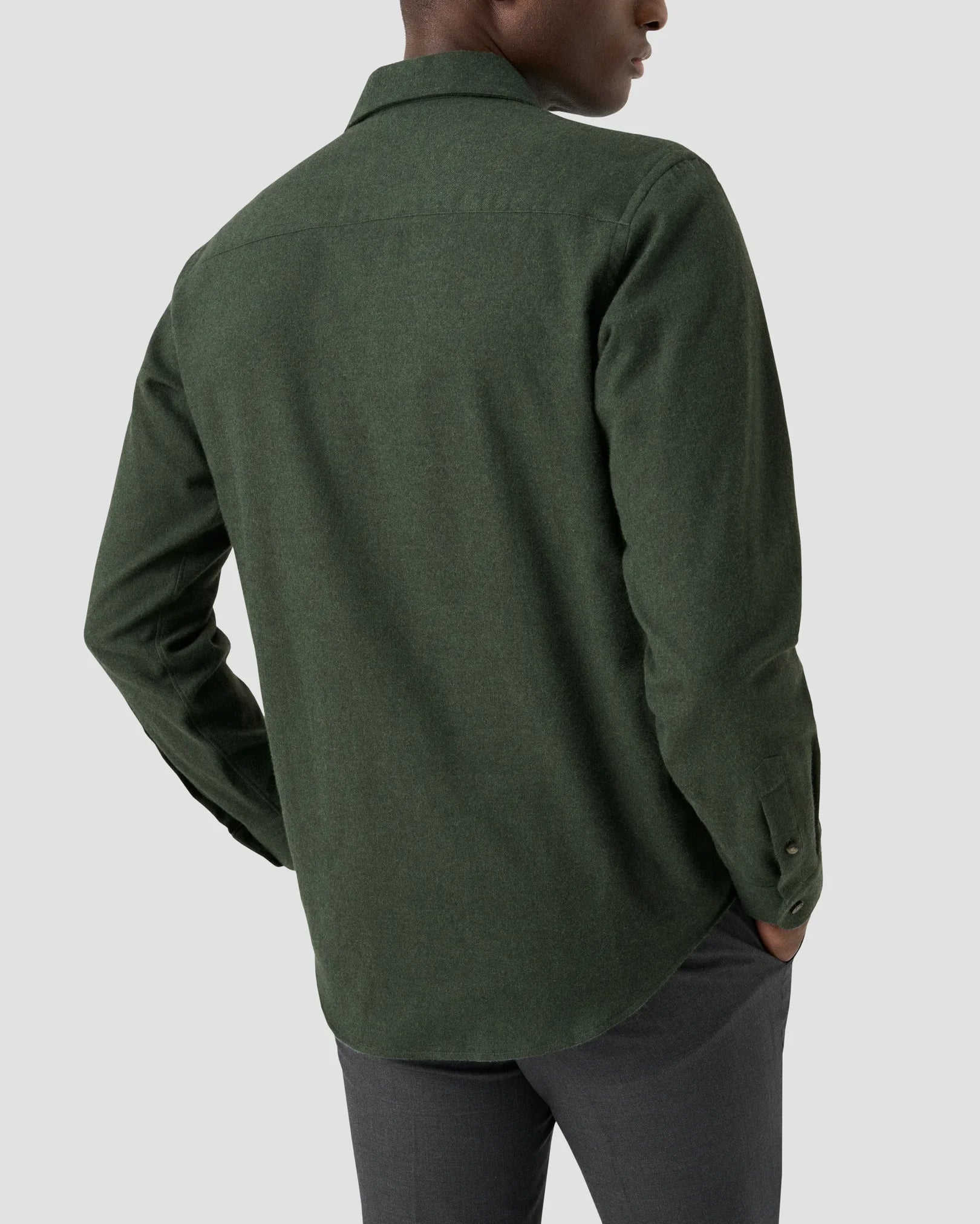 SOLID FLANNEL SKJORTE