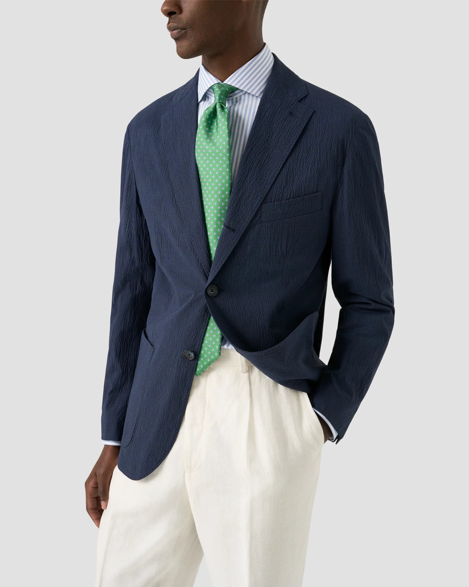 STRIPED SIGNATURE OXFORD / SLIM FIT