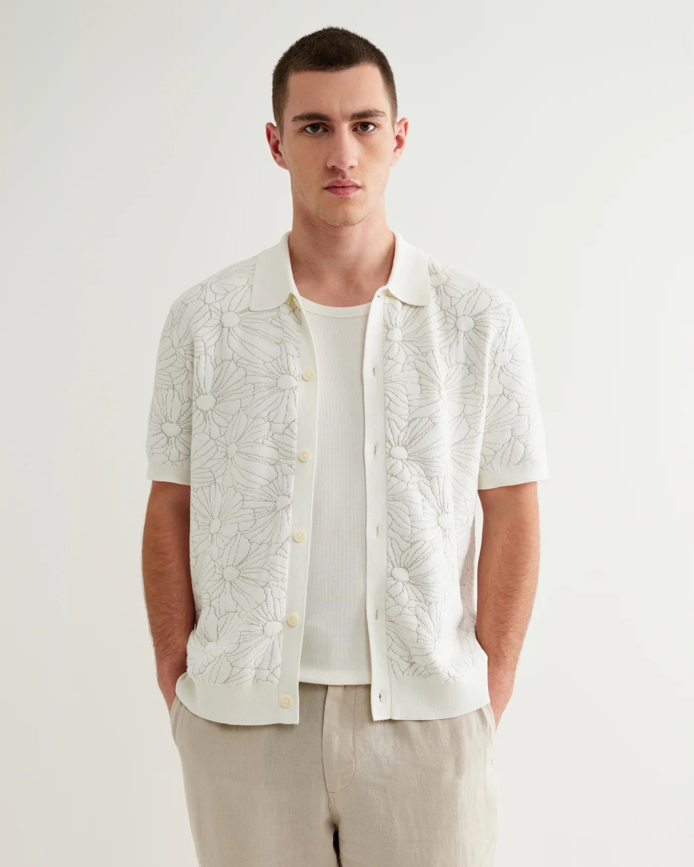 TELLARO SS SHIRT FLOWER