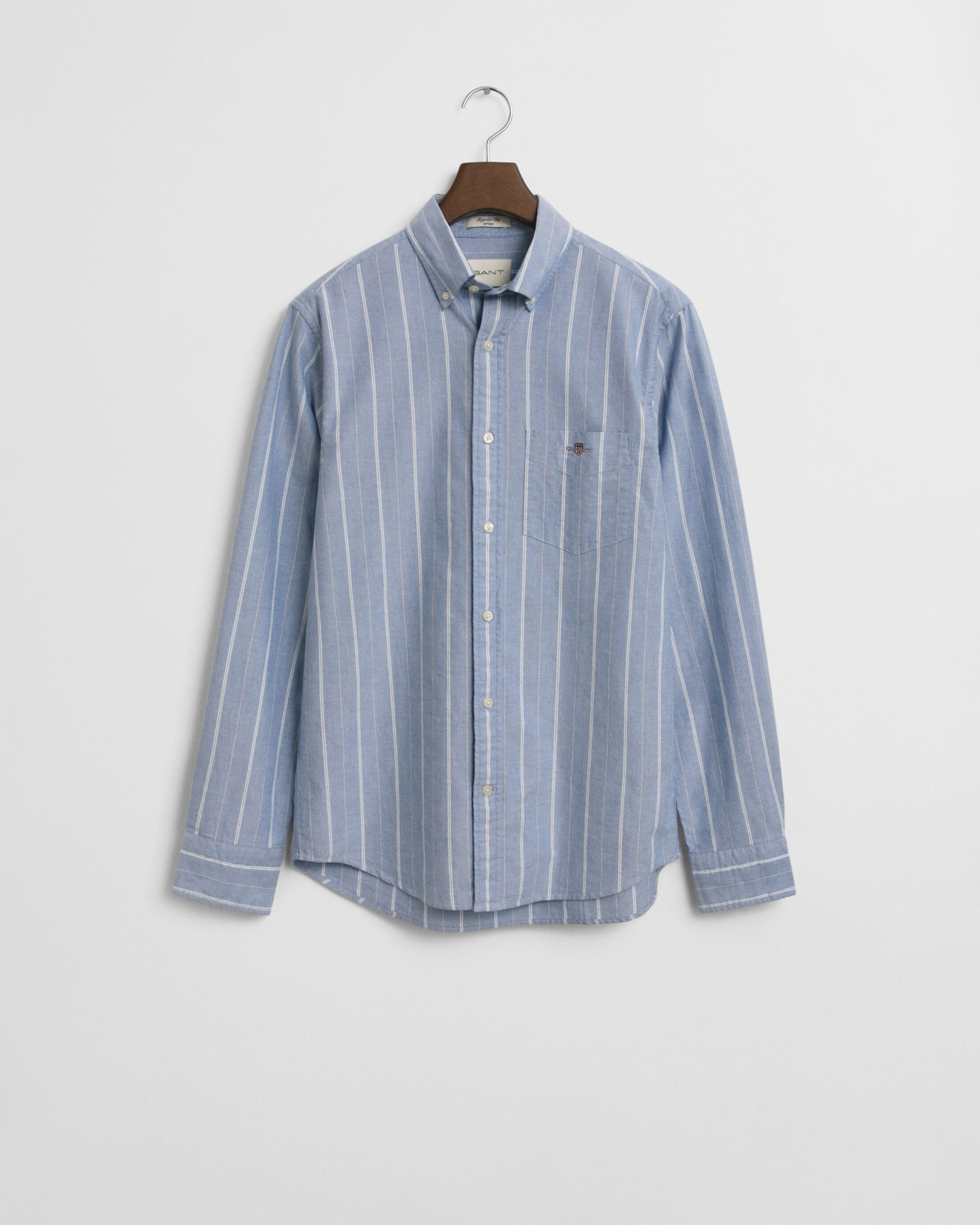 KLASSISK REG STRIBET OXFORD SKJORTE