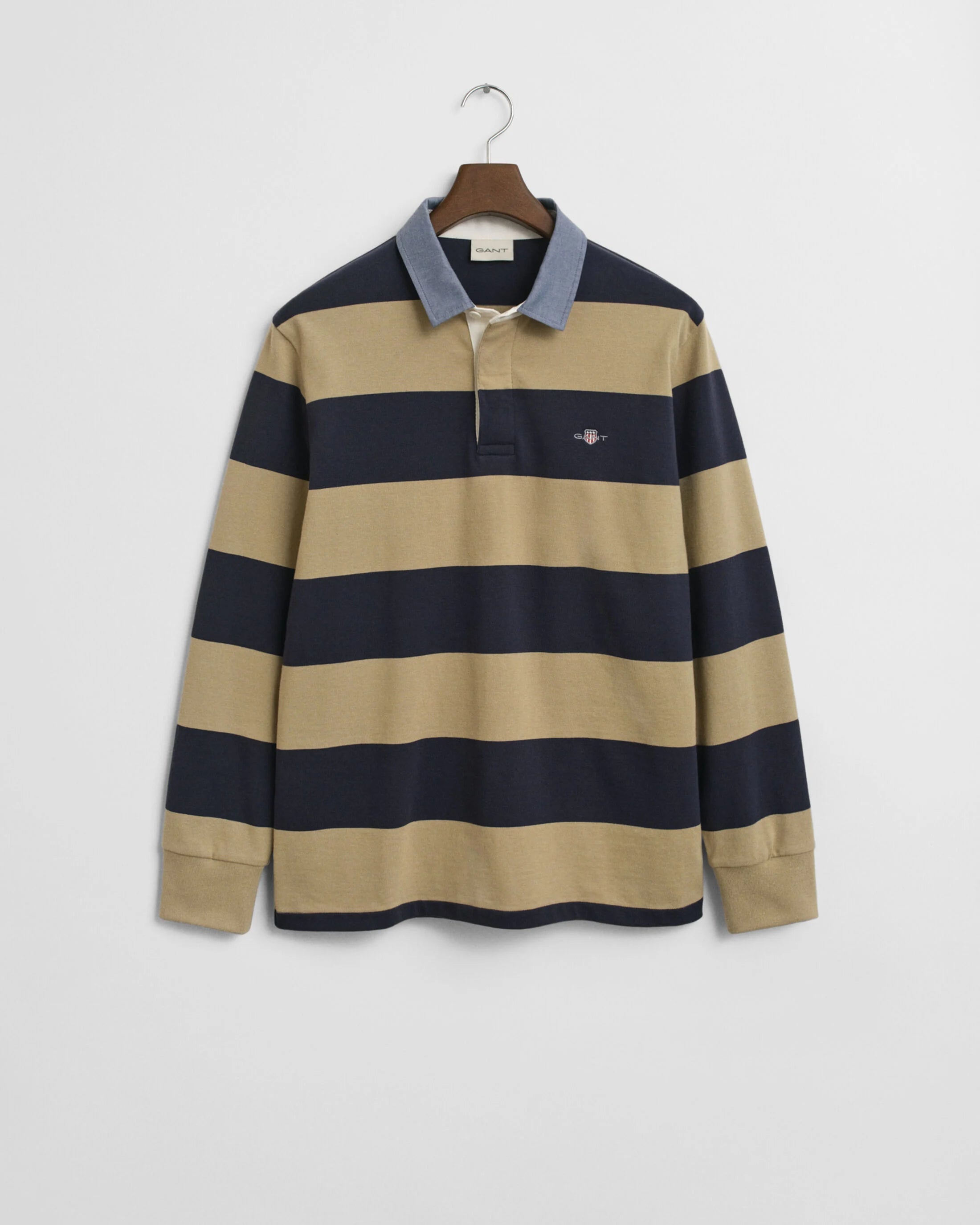 REG CHAMBRAY STRIBET POLO