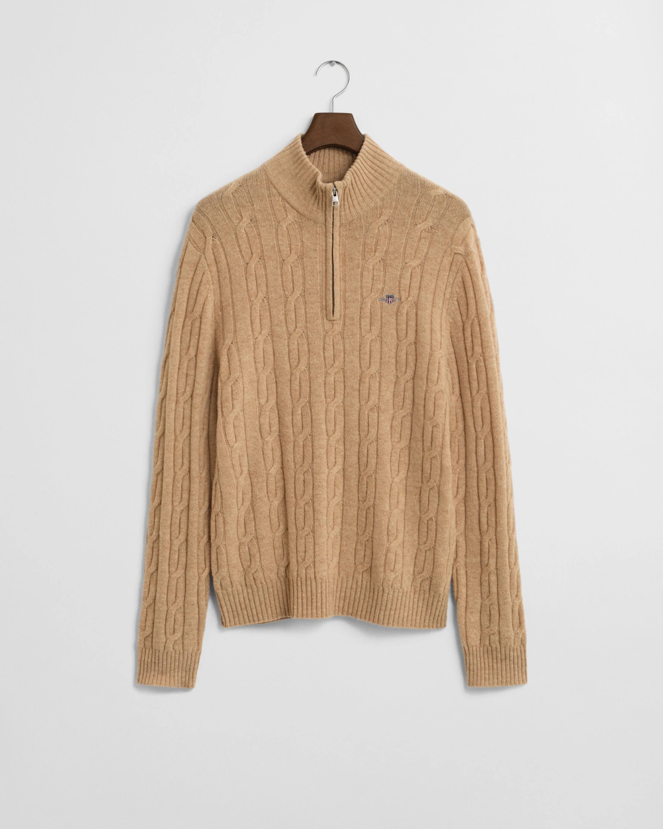 KABELSTRIK I LAMMEULD HALF ZIP