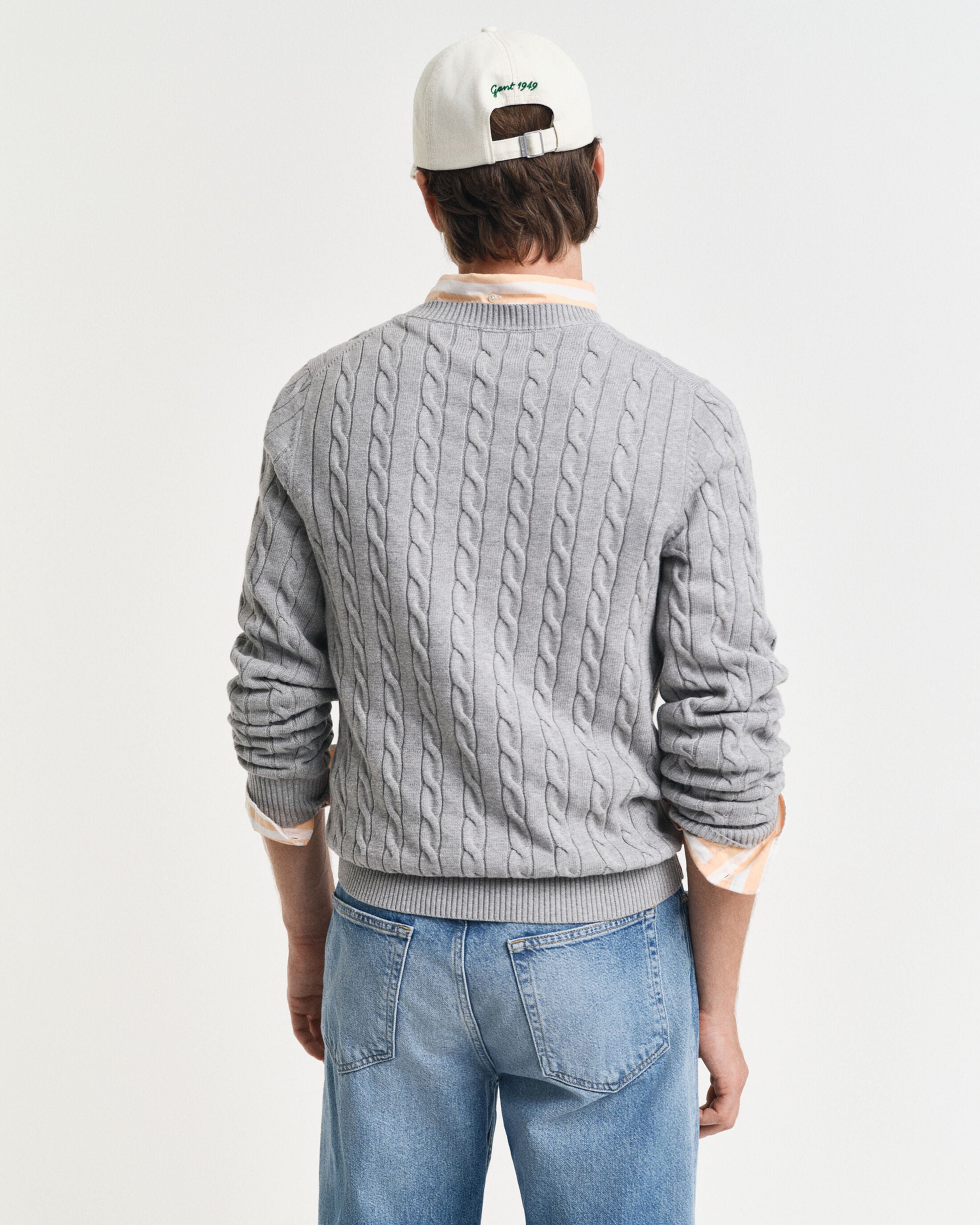 CREWNECK SWEATER BOMULD I KABELSTRIK