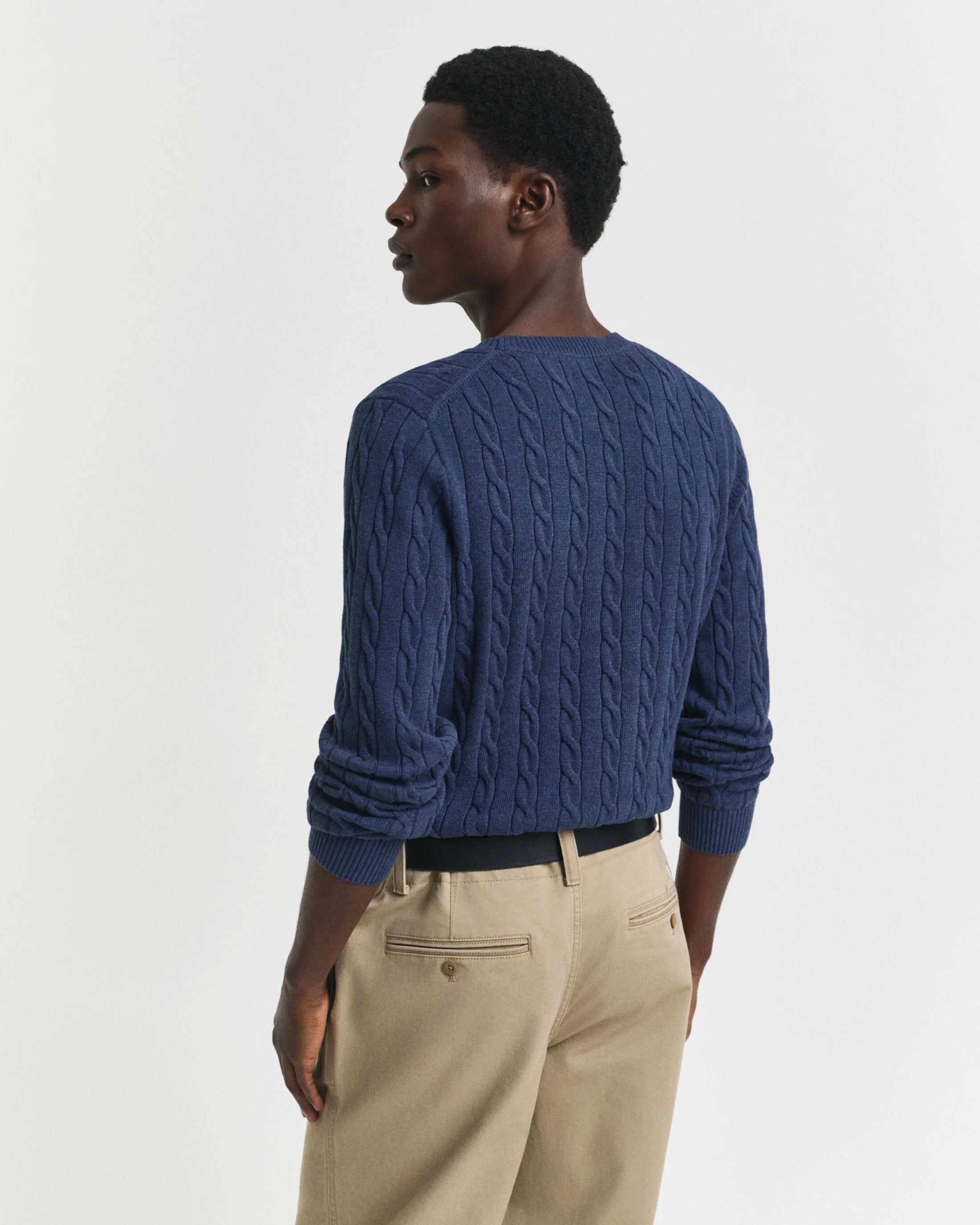 CREWNECK SWEATER BOMULD I KABELSTRIK