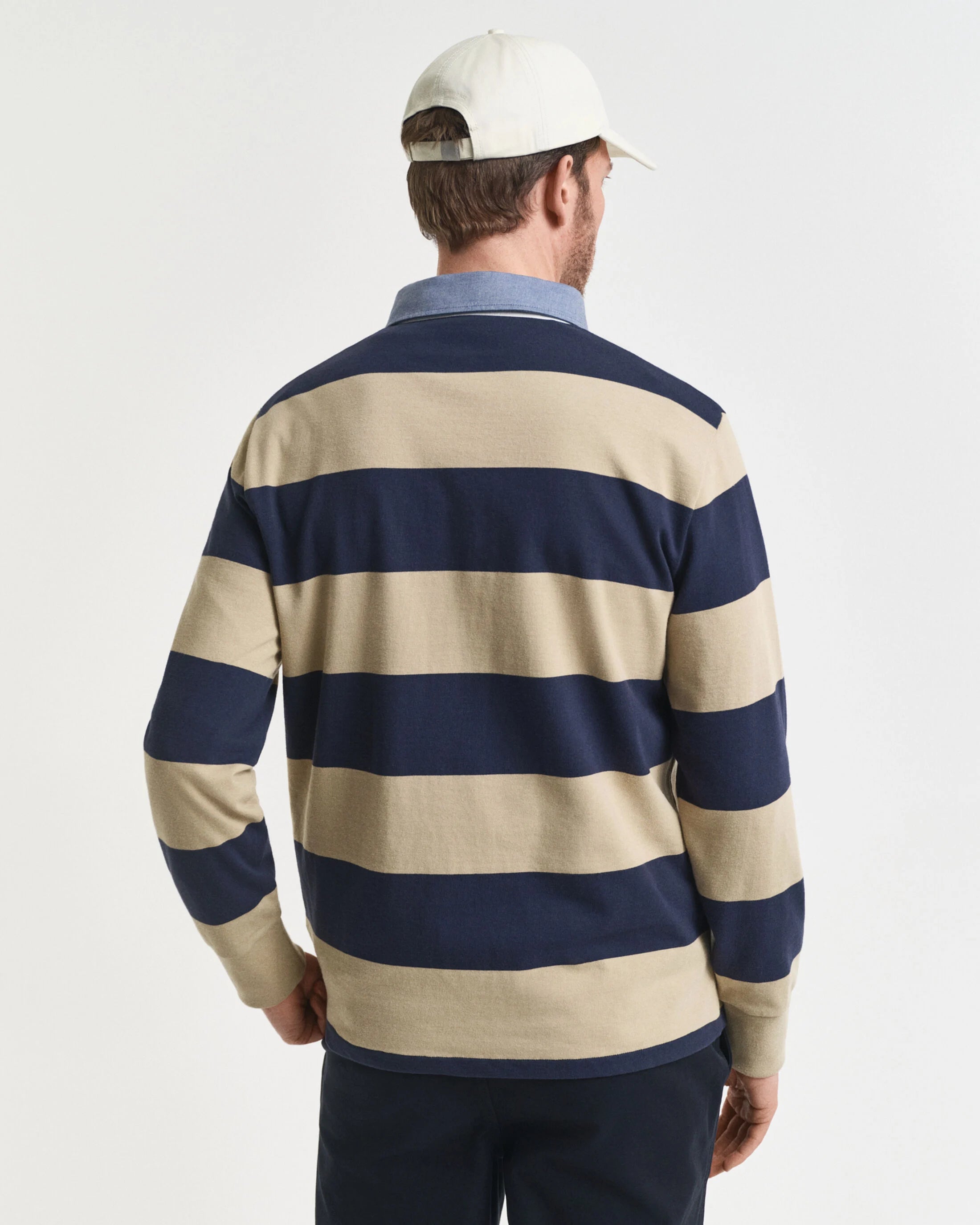 REG CHAMBRAY STRIBET POLO