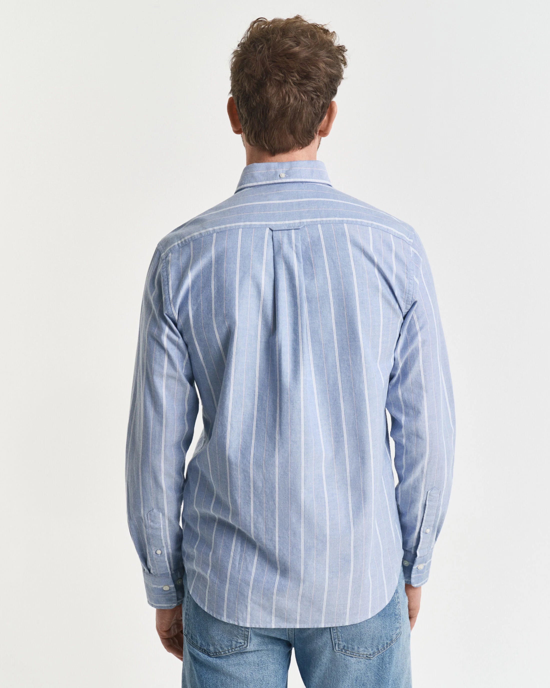 KLASSISK REG STRIBET OXFORD SKJORTE