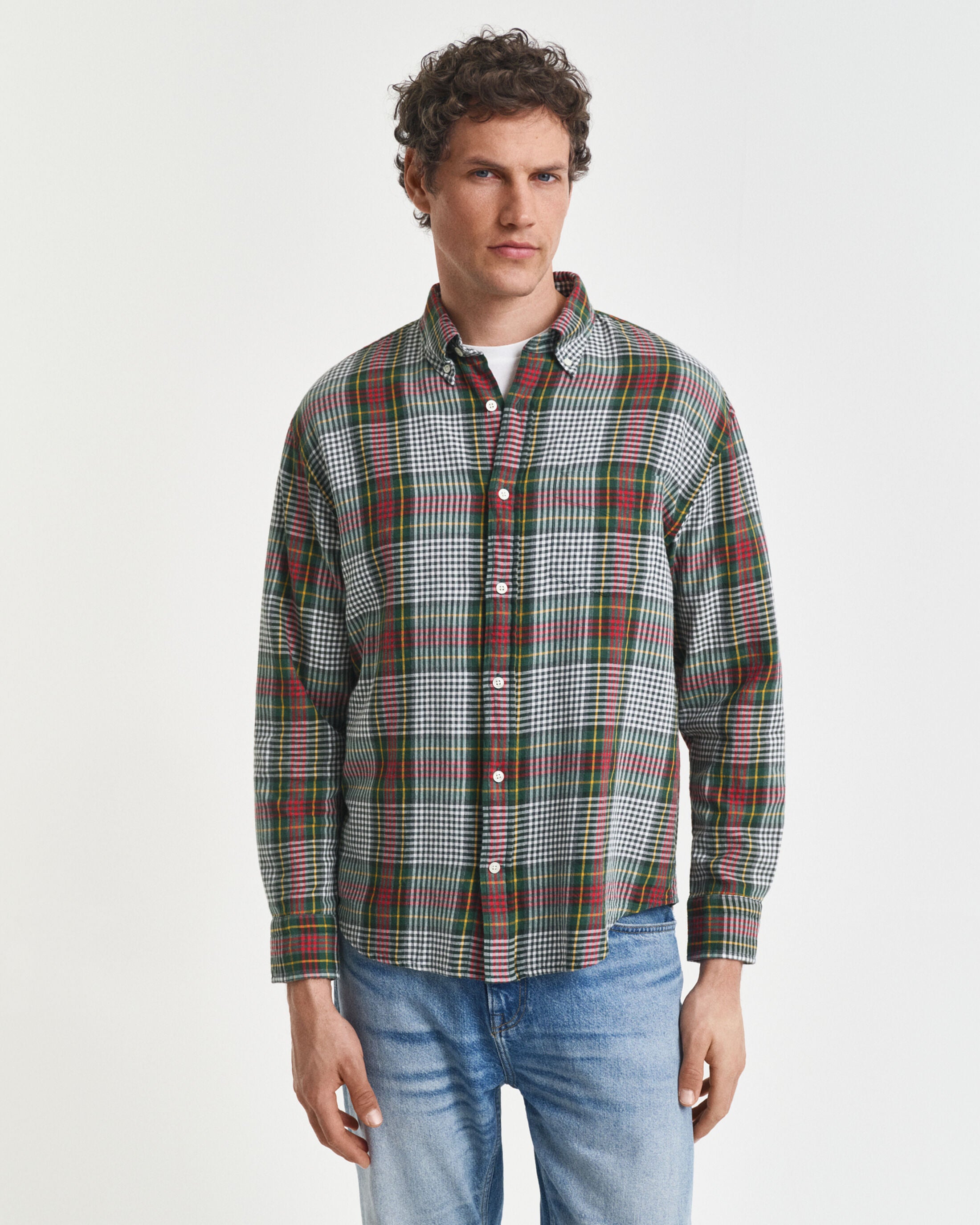 TWILL SKJORTE I RELAXED FIT