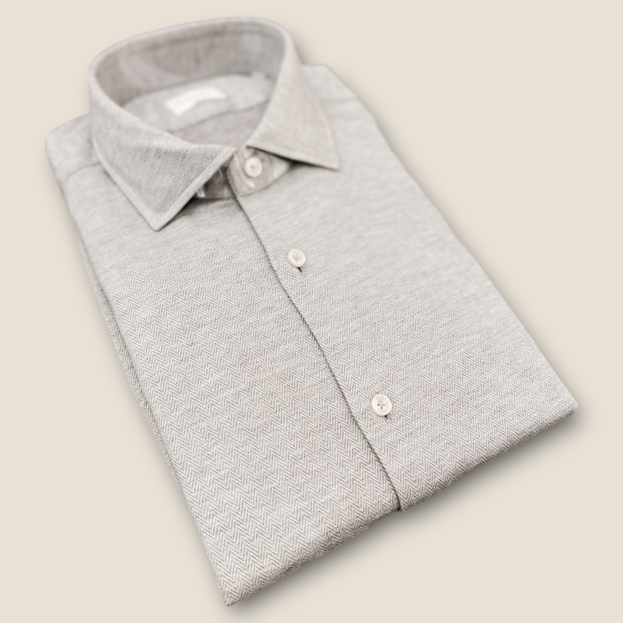 KNITTED SKJORTE - SLIM FIT