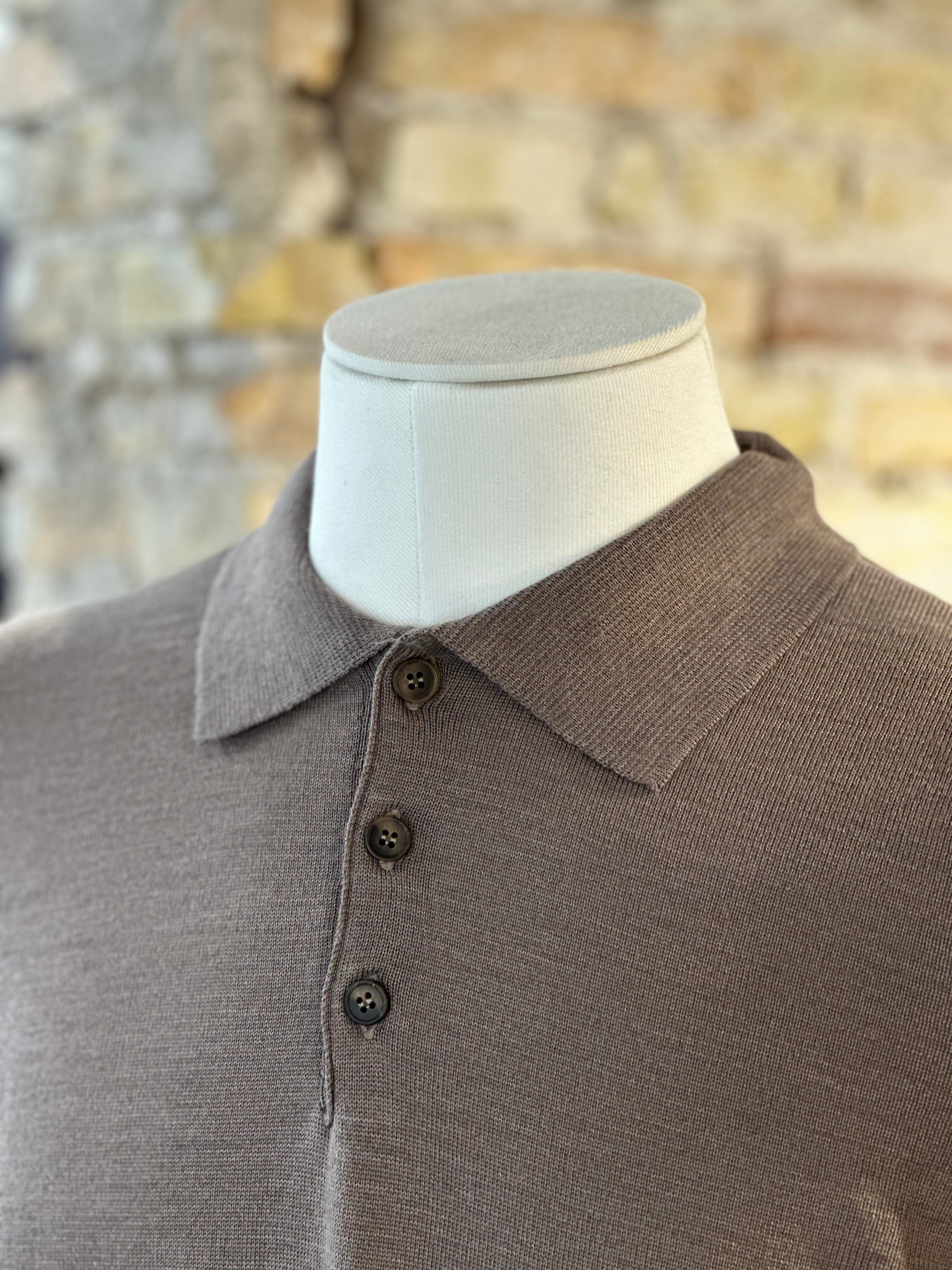 EKSTRAFINE WOOL LONG SLEEVE POLO