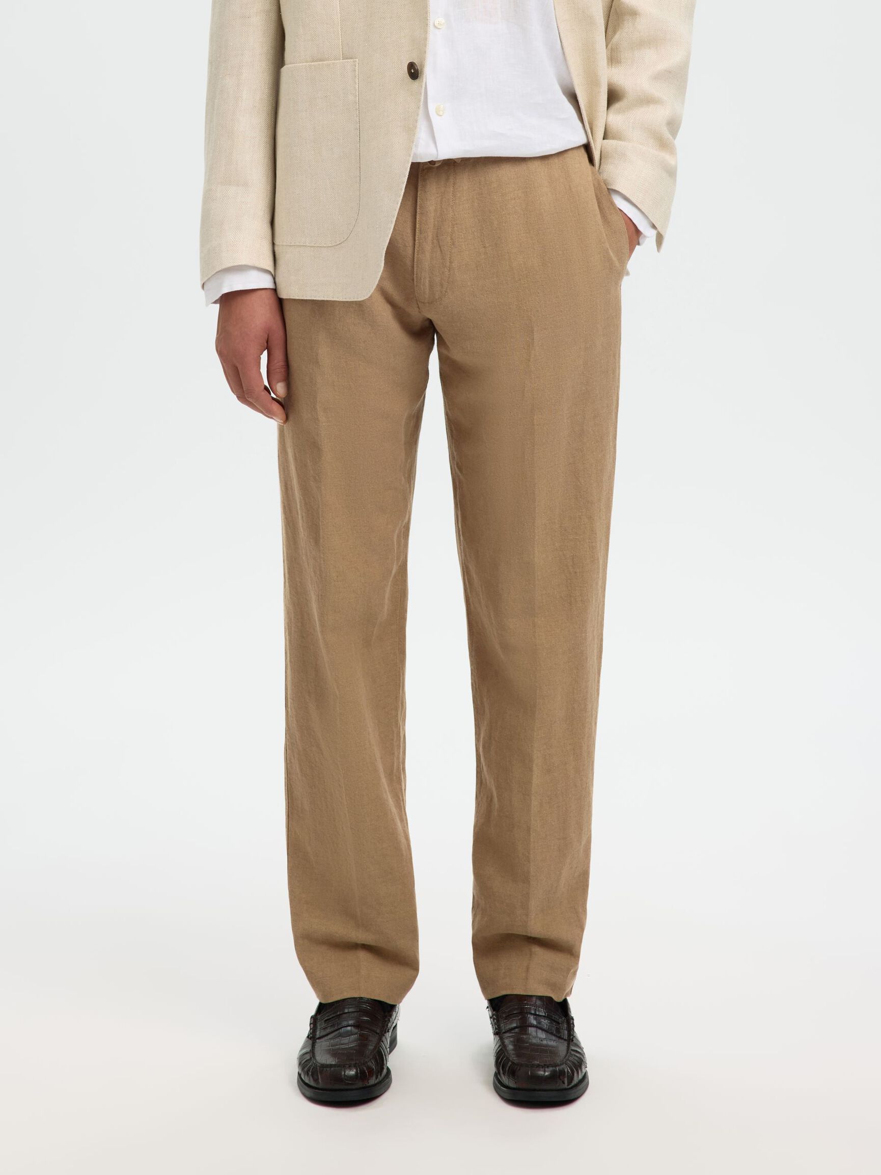 STRAIGHT LEROY LINEN PANTS