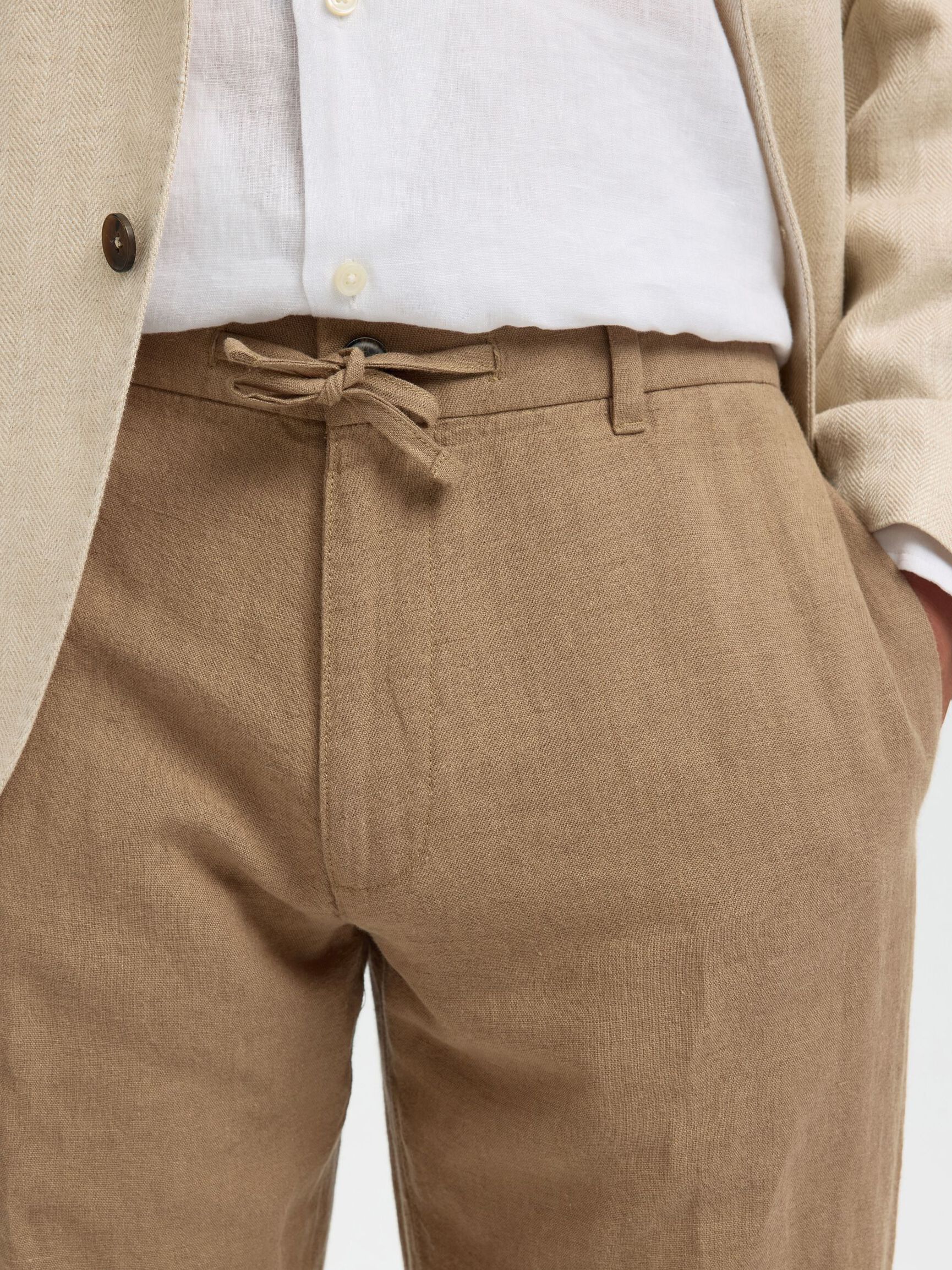STRAIGHT LEROY LINEN PANTS