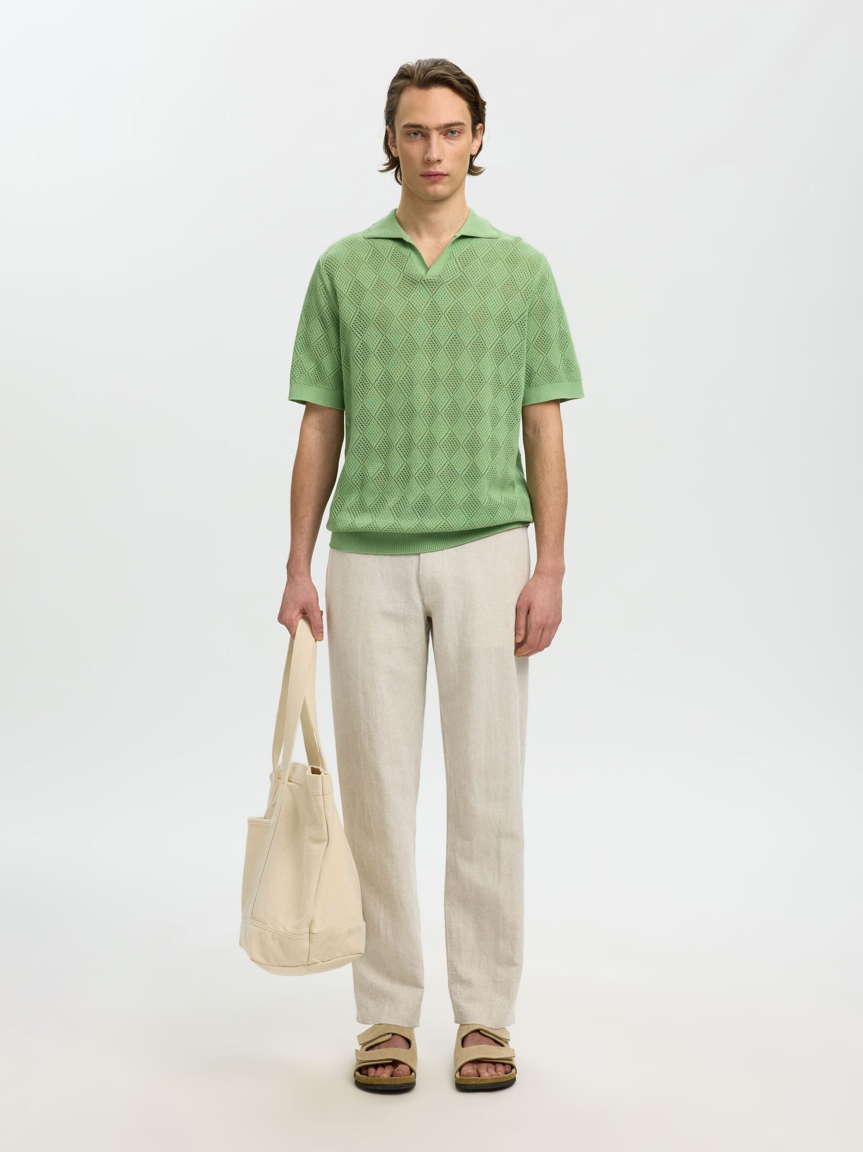 STRAIGHT LEROY LINEN PANTS