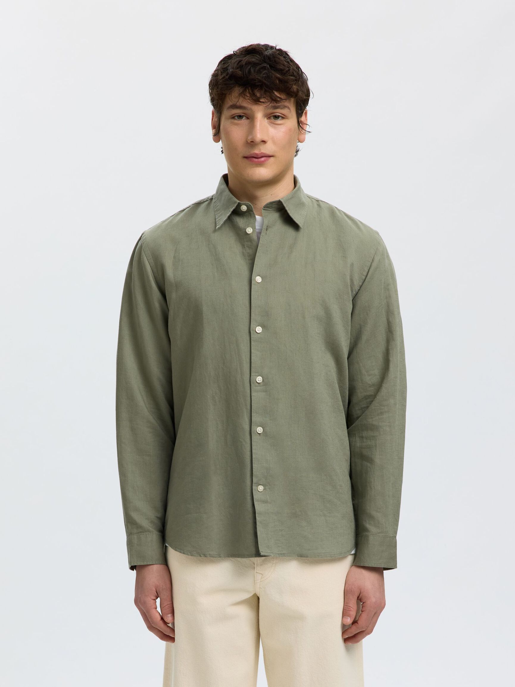 CLAY LINENBLEND LS SHIRT