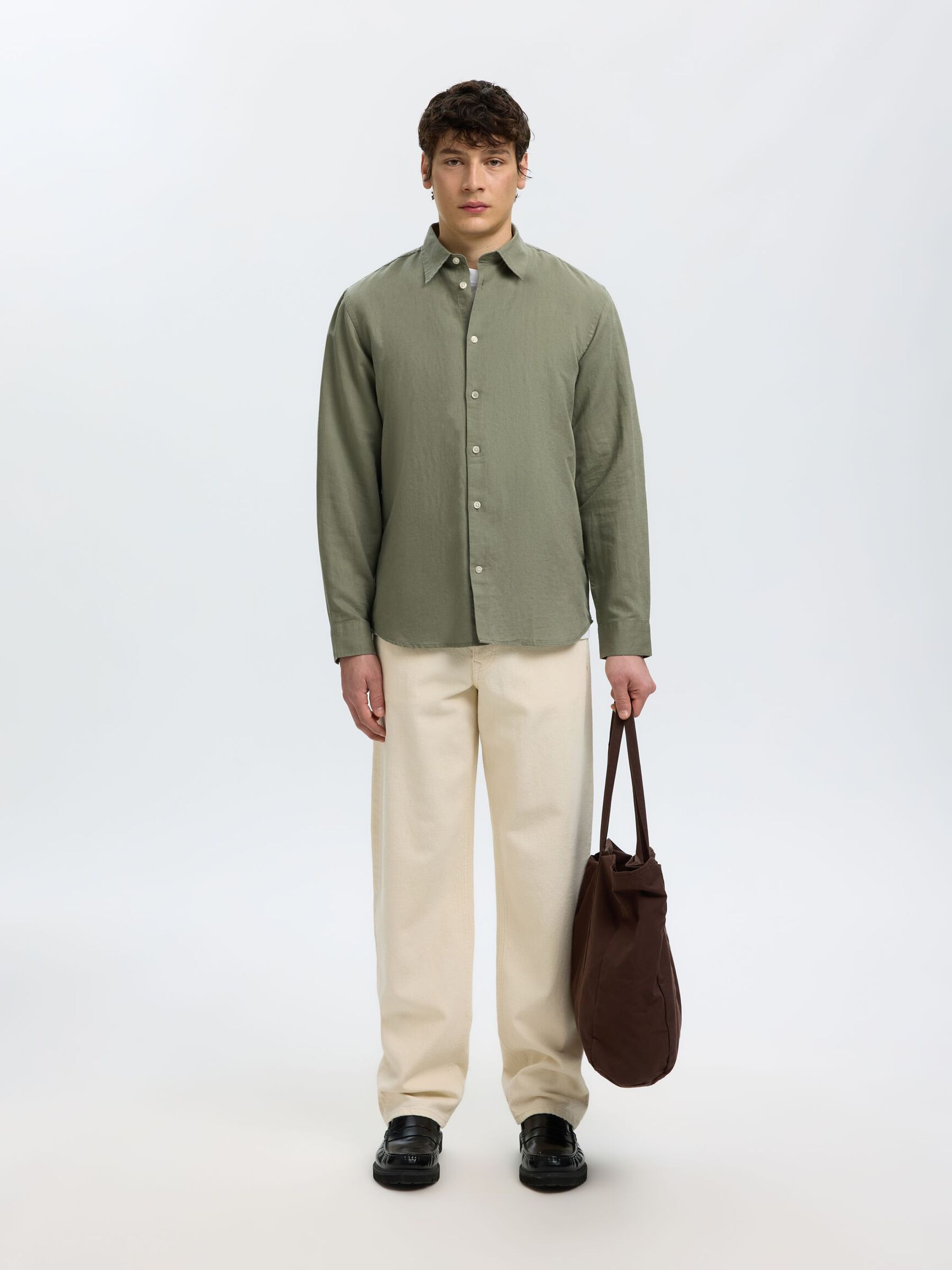 CLAY LINENBLEND LS SHIRT