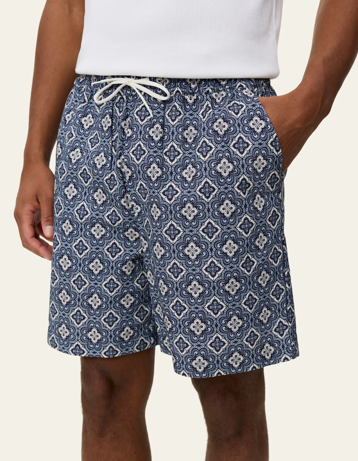 HARRY ARABESQUE AOP SHORTS