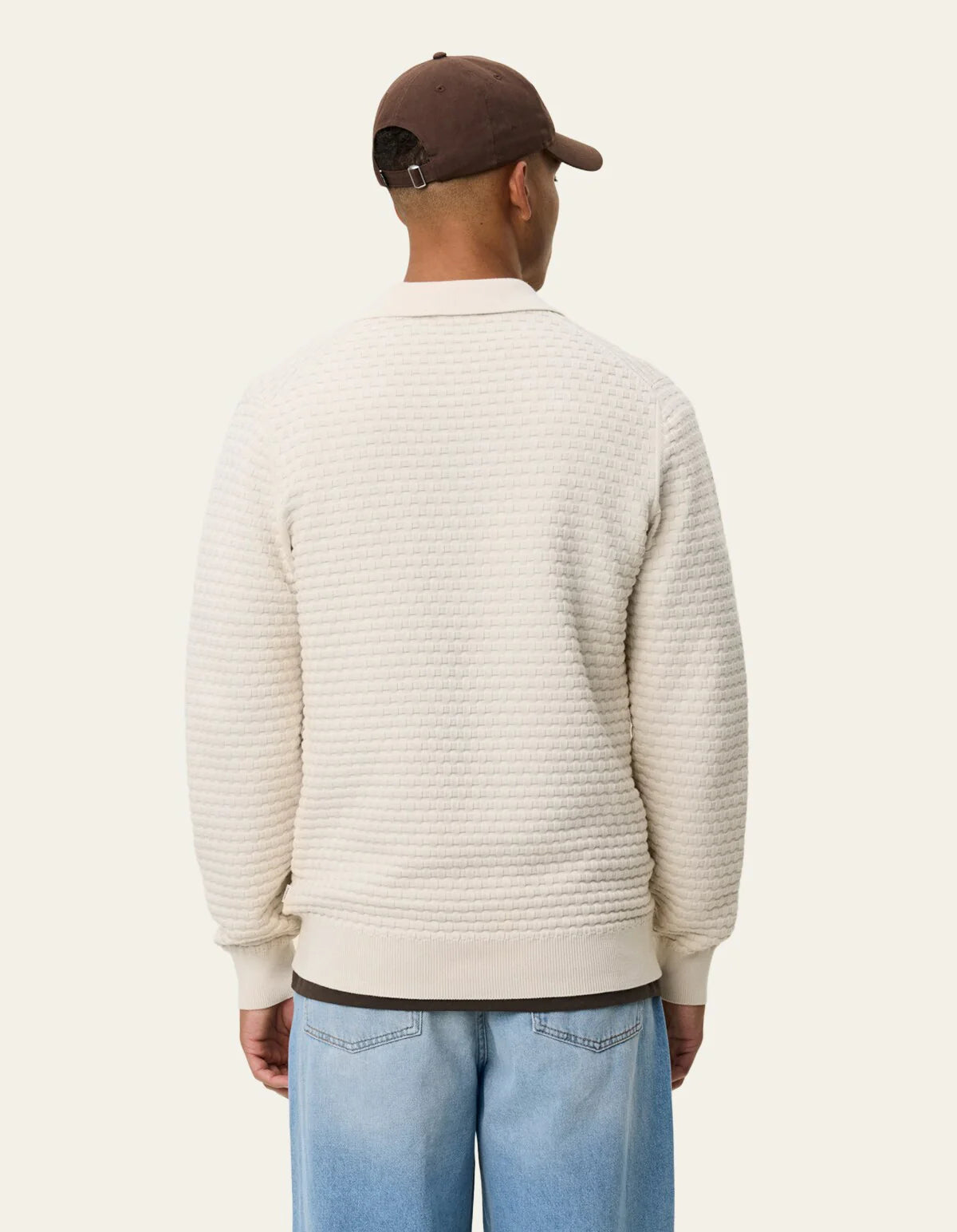 BILLY WEAVE KNITTED LS POLO