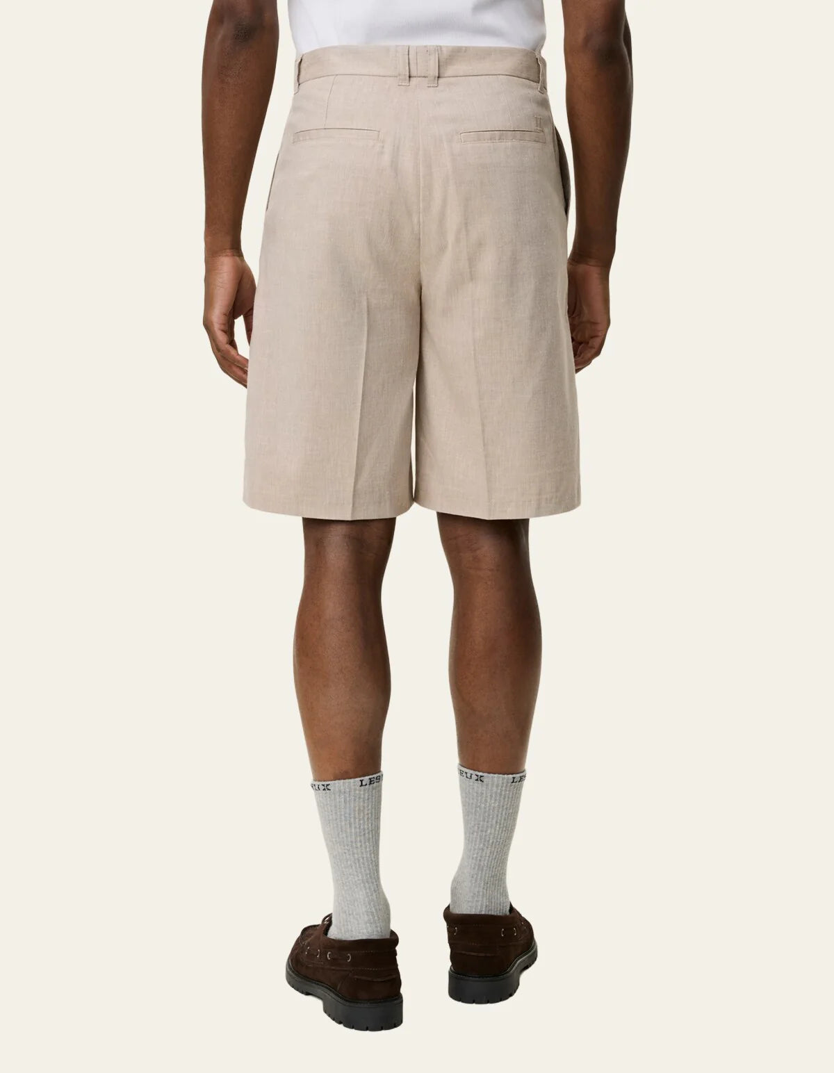 REECE PLEATED SLUB SHORTS