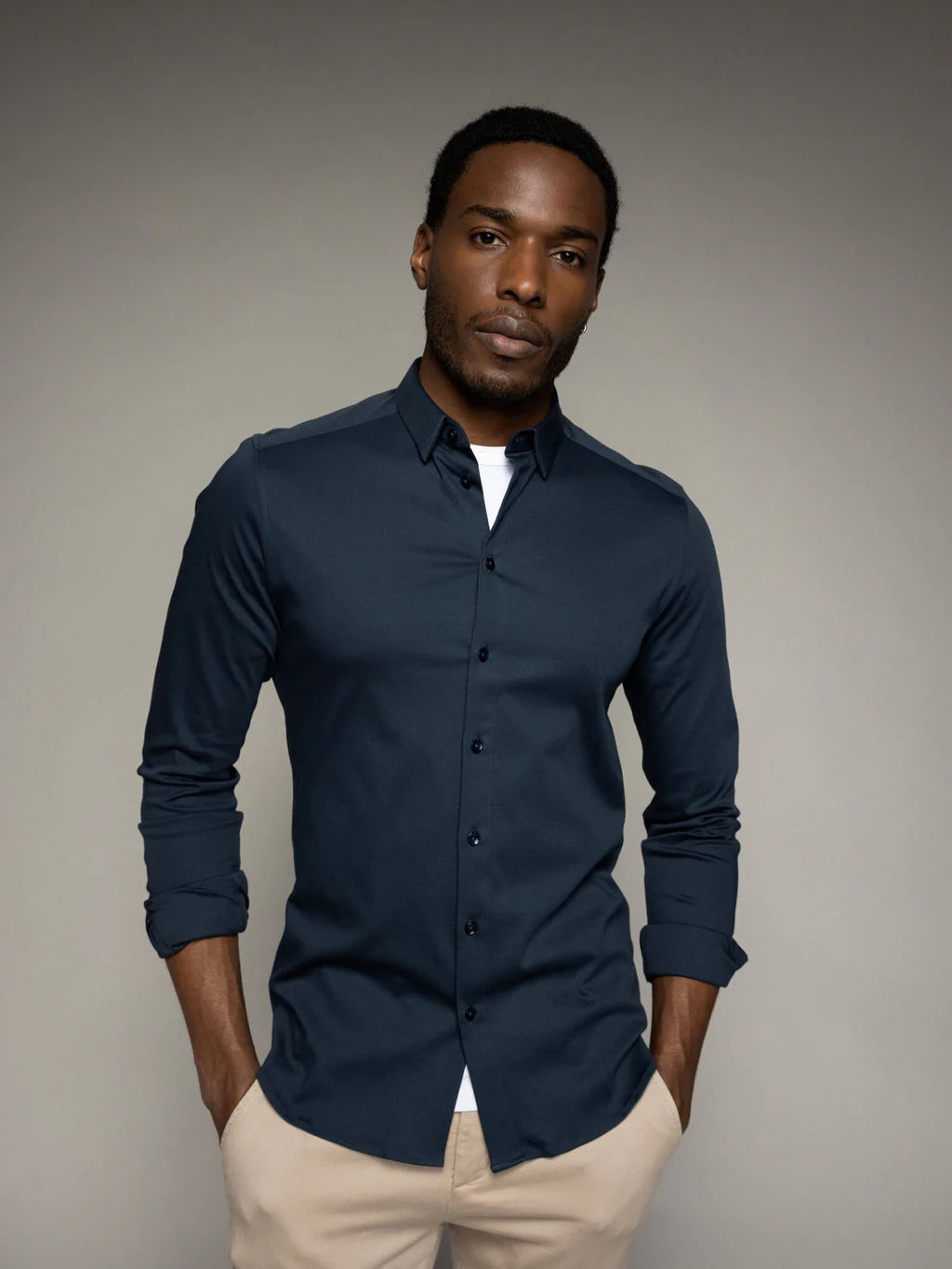 MARCO CRUNCH JERSEY SKJORTE