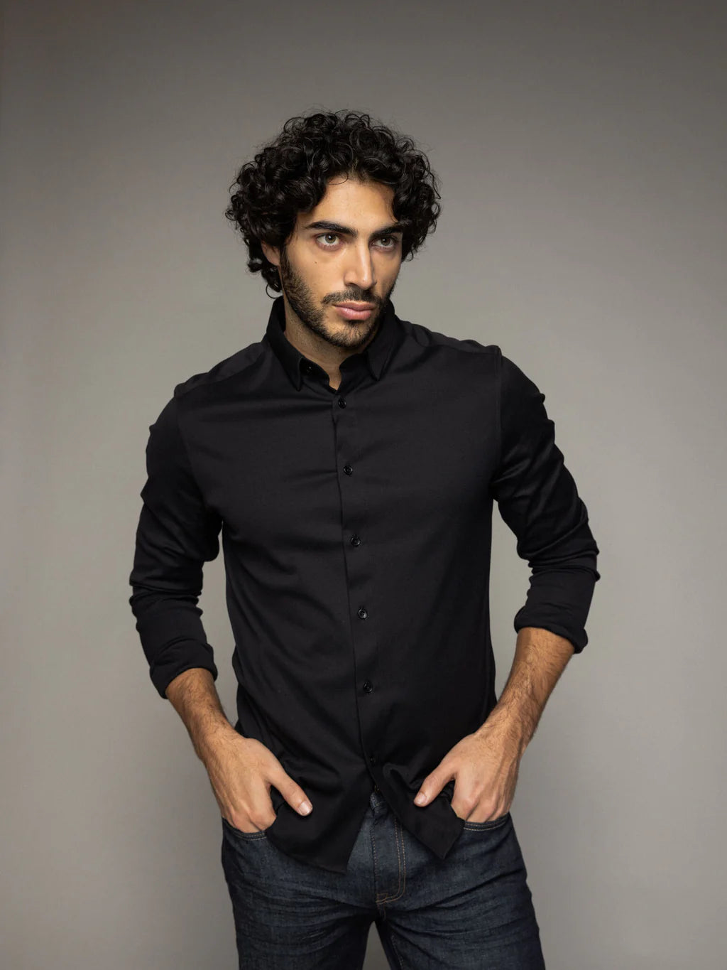 MARCO CRUNCH JERSEY SKJORTE