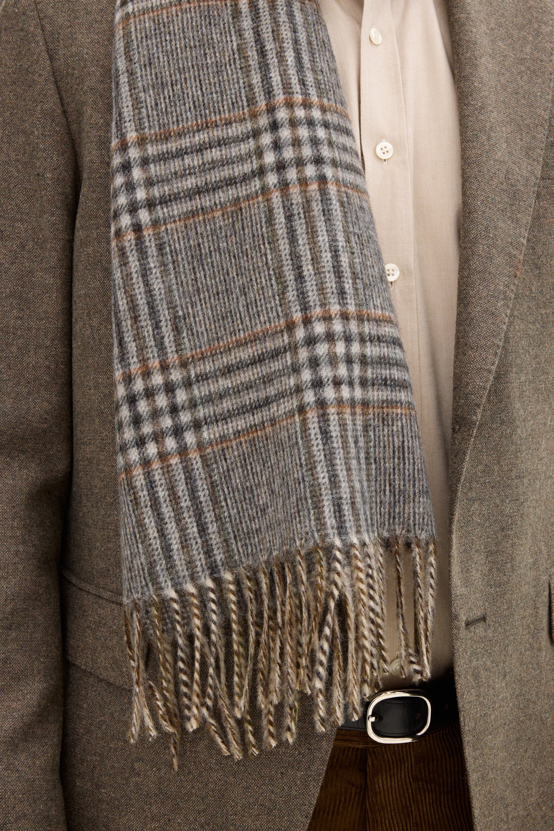 HALSTØRKLÆDE 100% VIRGIN ULD I YORKSHIRE TWEED