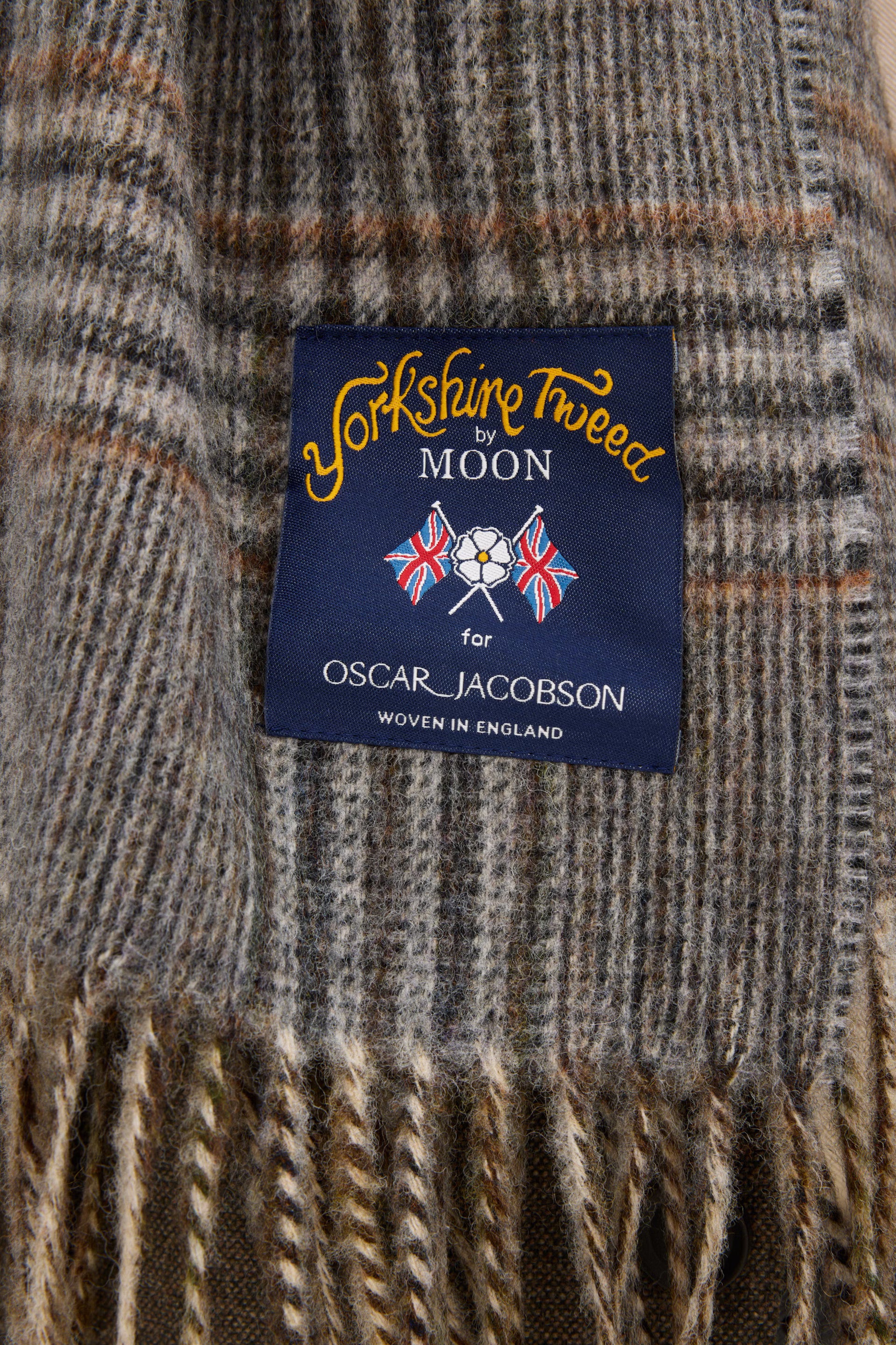 HALSTØRKLÆDE 100% VIRGIN ULD I YORKSHIRE TWEED