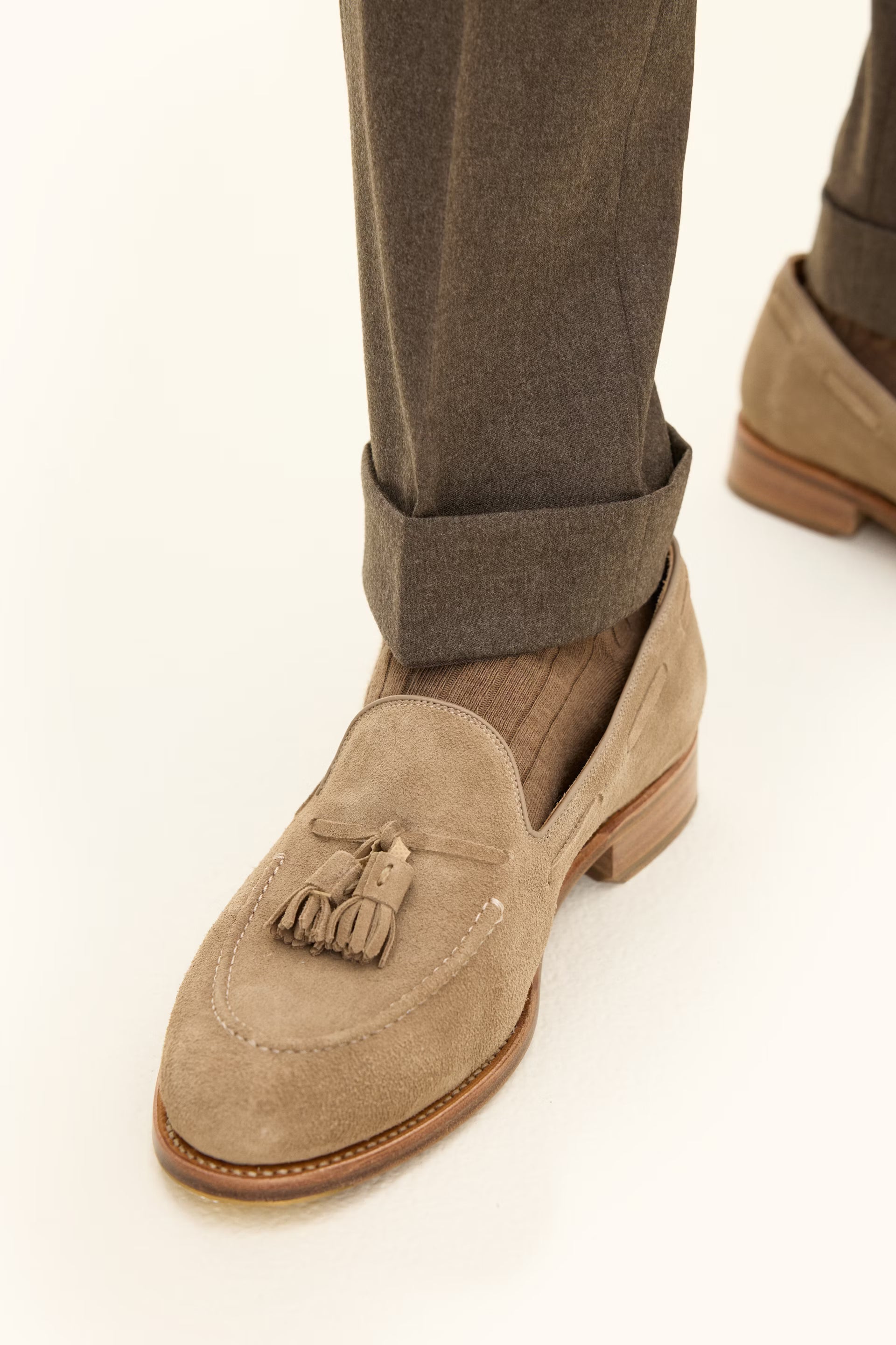 DANDY TURN UP SLIM FIT FLANNEL BUKSER