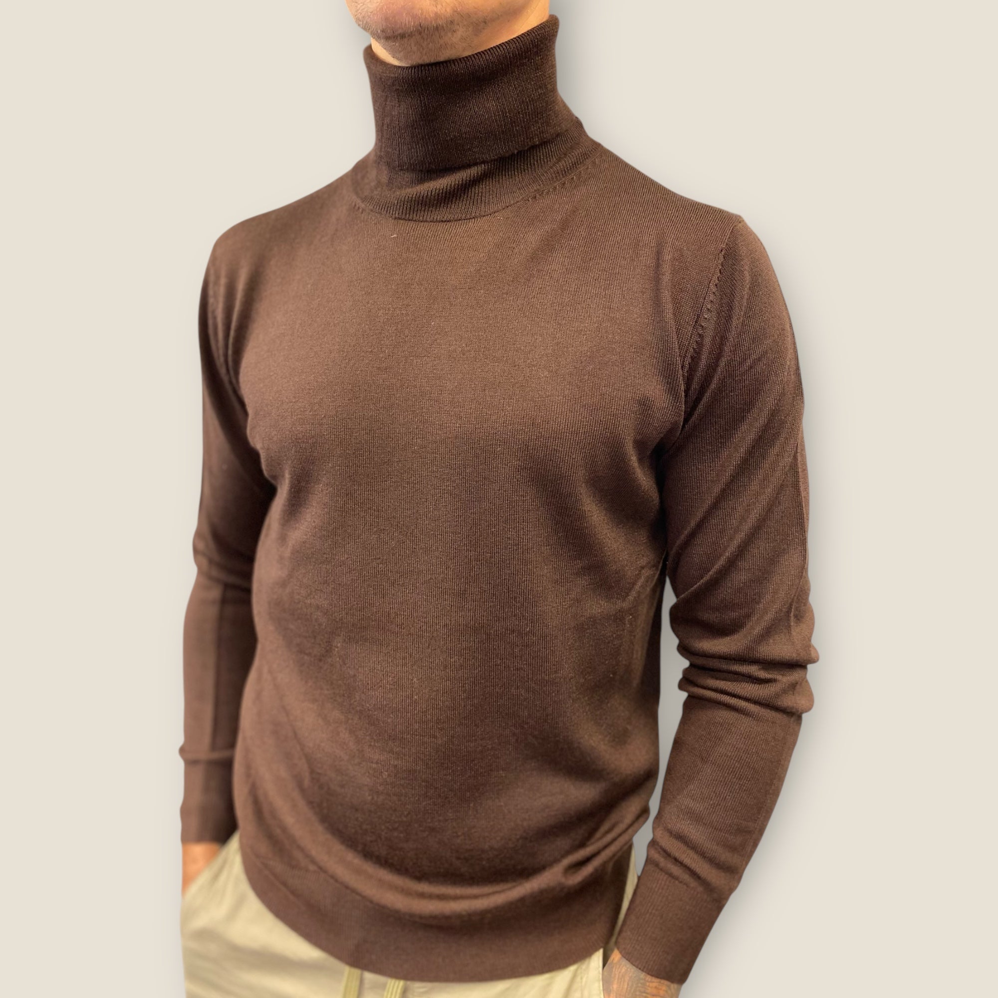 ROLL NECK EKSTRA FIN MERINO ULD