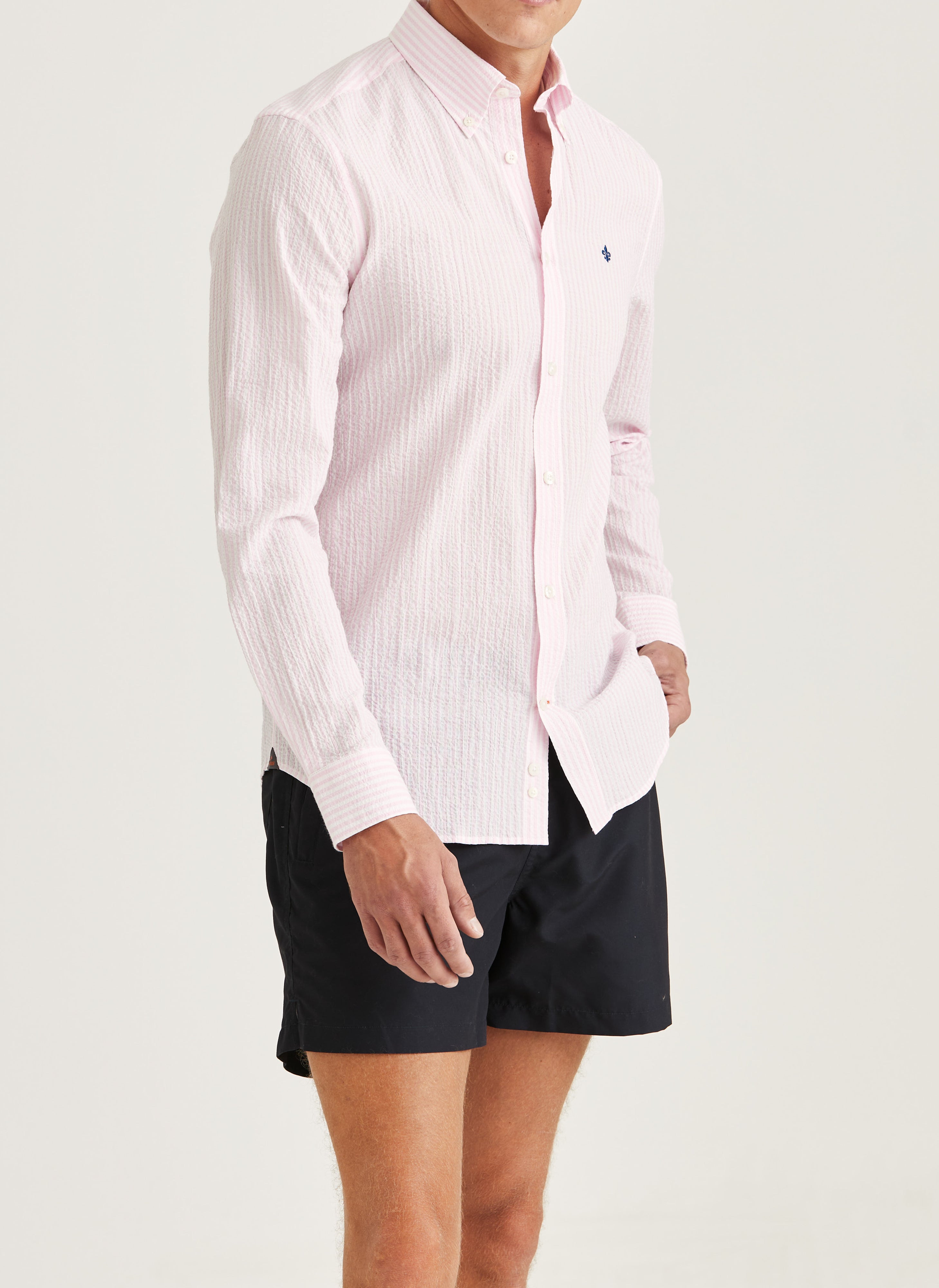 SEERSUCKER SHIRT SLIM FIT