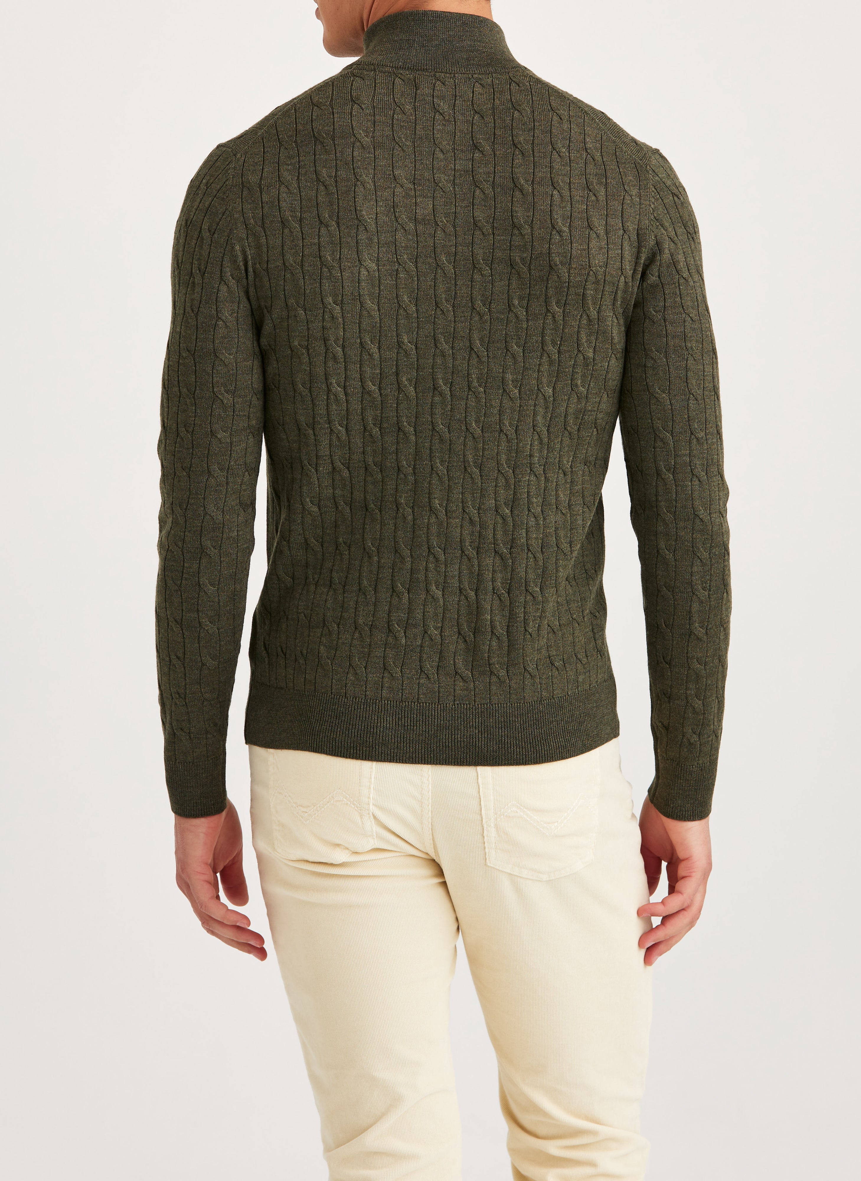 MERINO CABLE JOHN ZIP