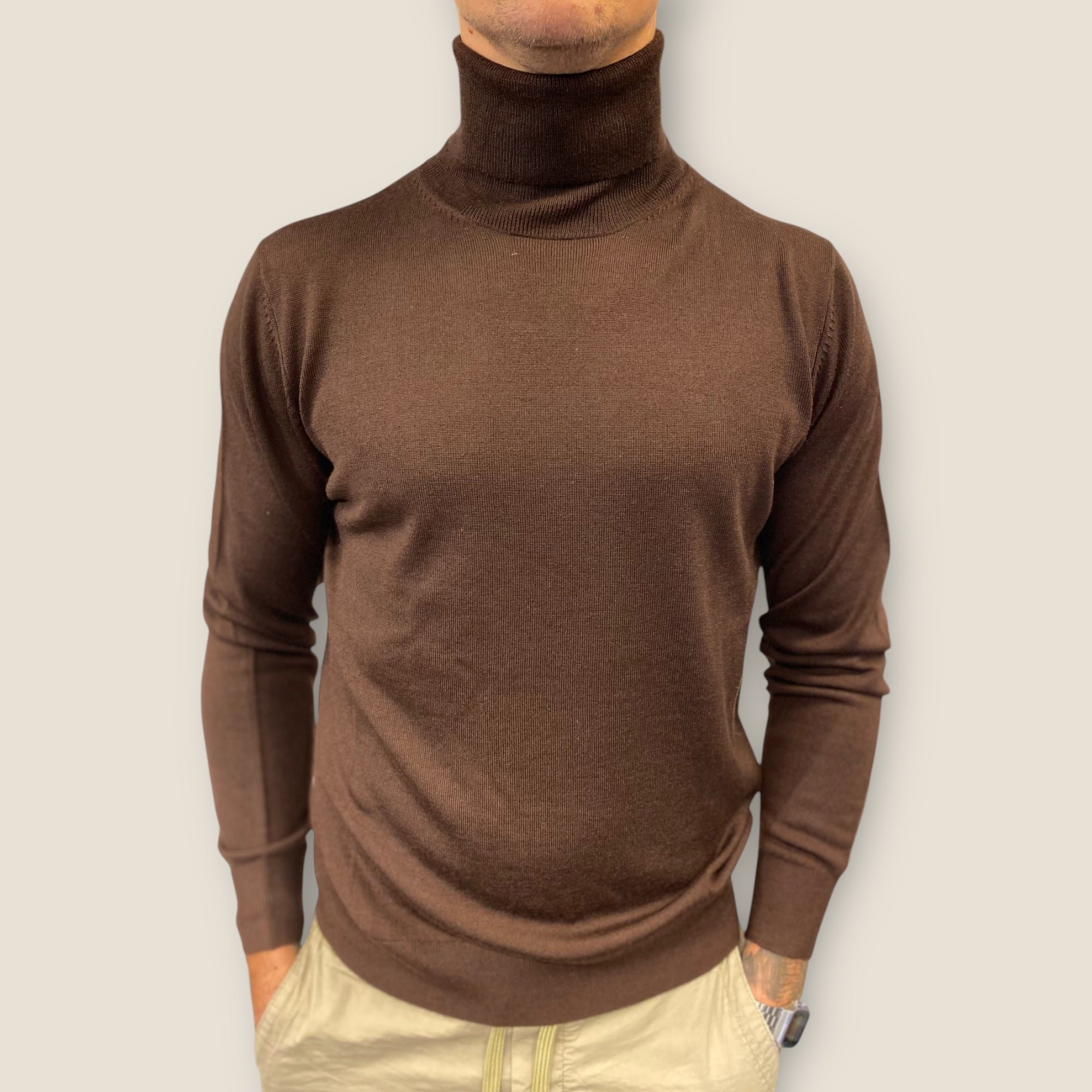 ROLL NECK EKSTRA FIN MERINO ULD