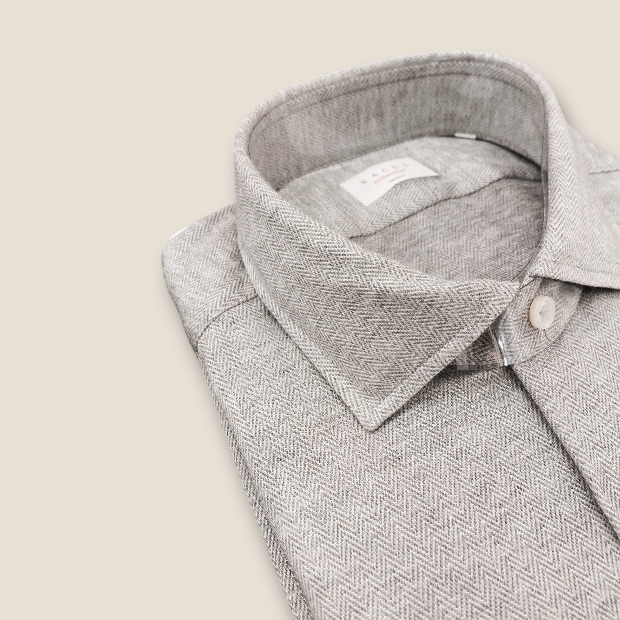 KNITTED SKJORTE - SLIM FIT