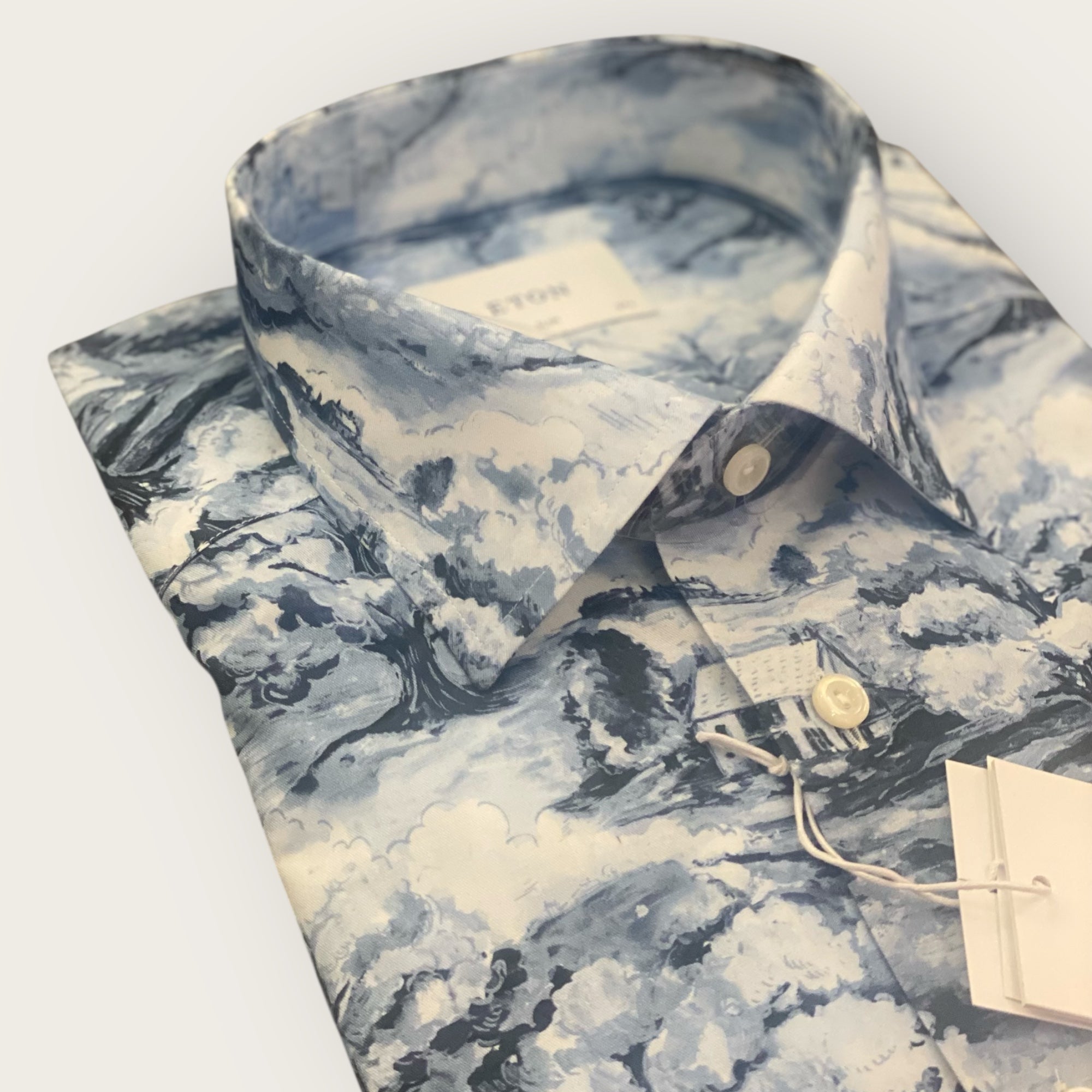 HANDPAINTED SLIM SHIRT / ØKOLOGISK BOMULD